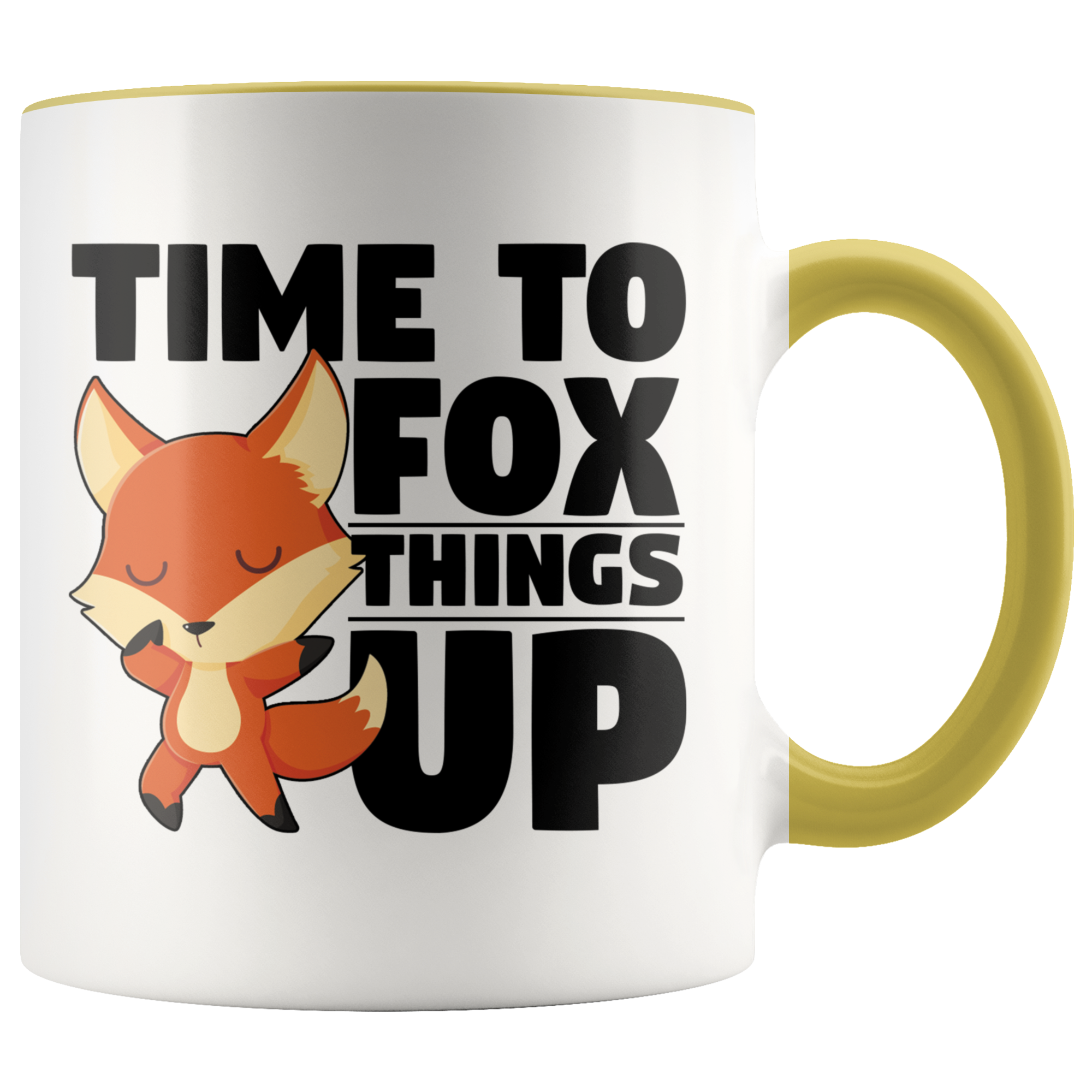 Accent Mug - Fox Things Up