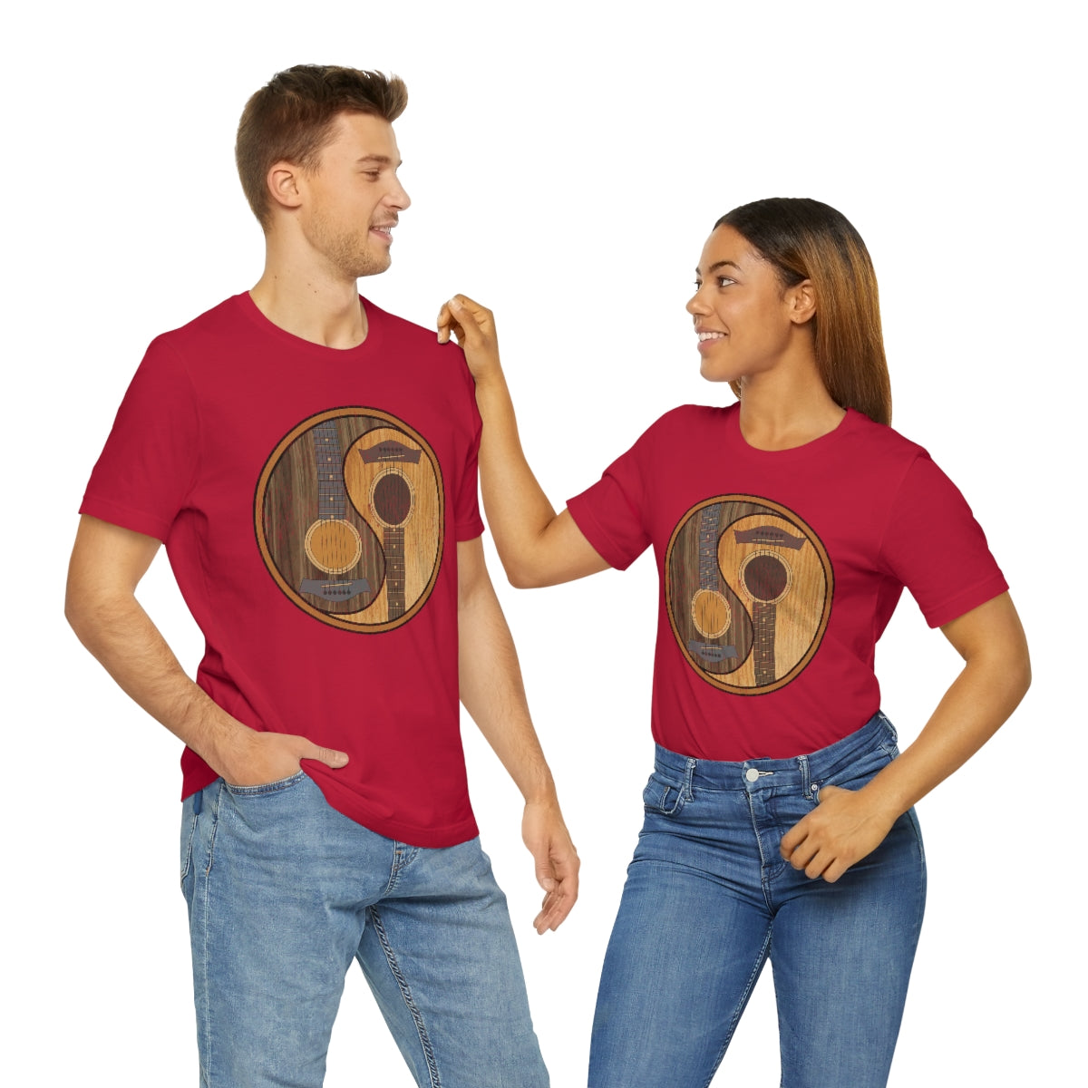 Guitar Yin Yang TShirtSon UK