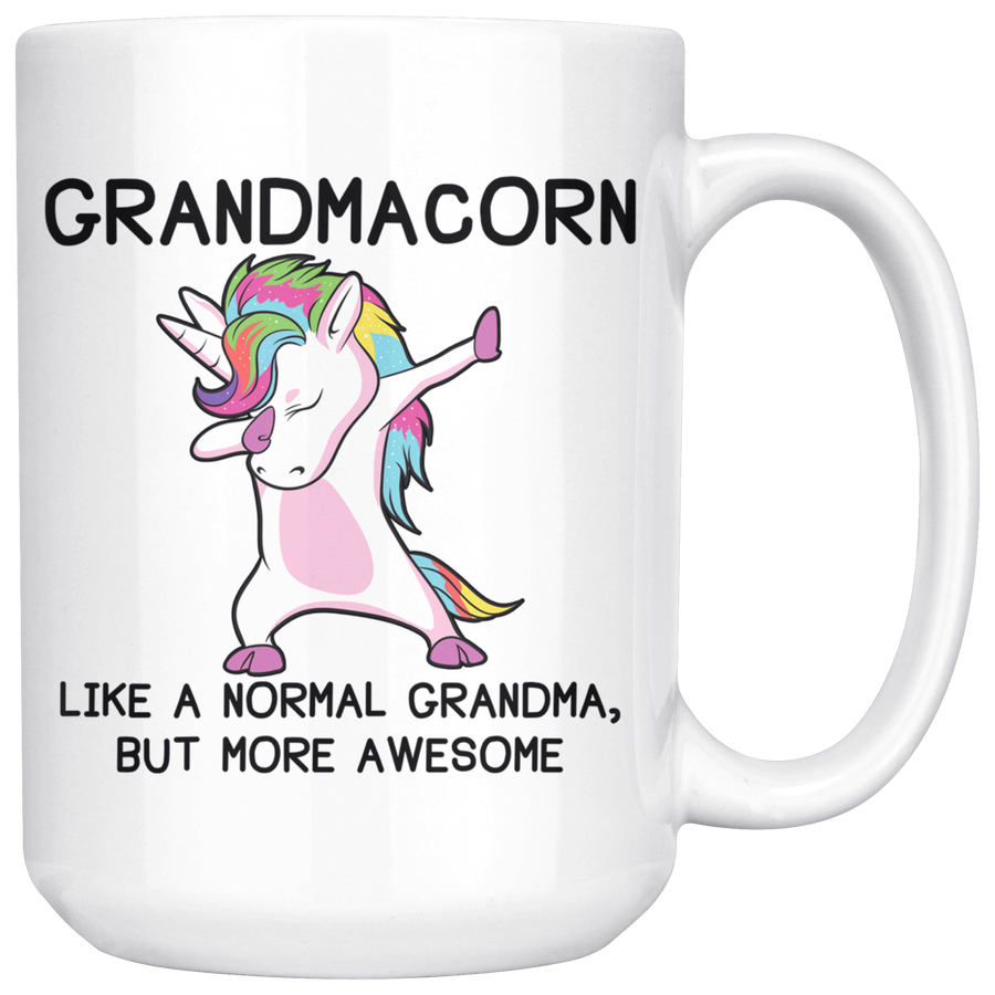 White 15oz Mug - Grandmacorn Mug