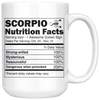 White 15oz Mug - Scorpio Zodiac Nutrition