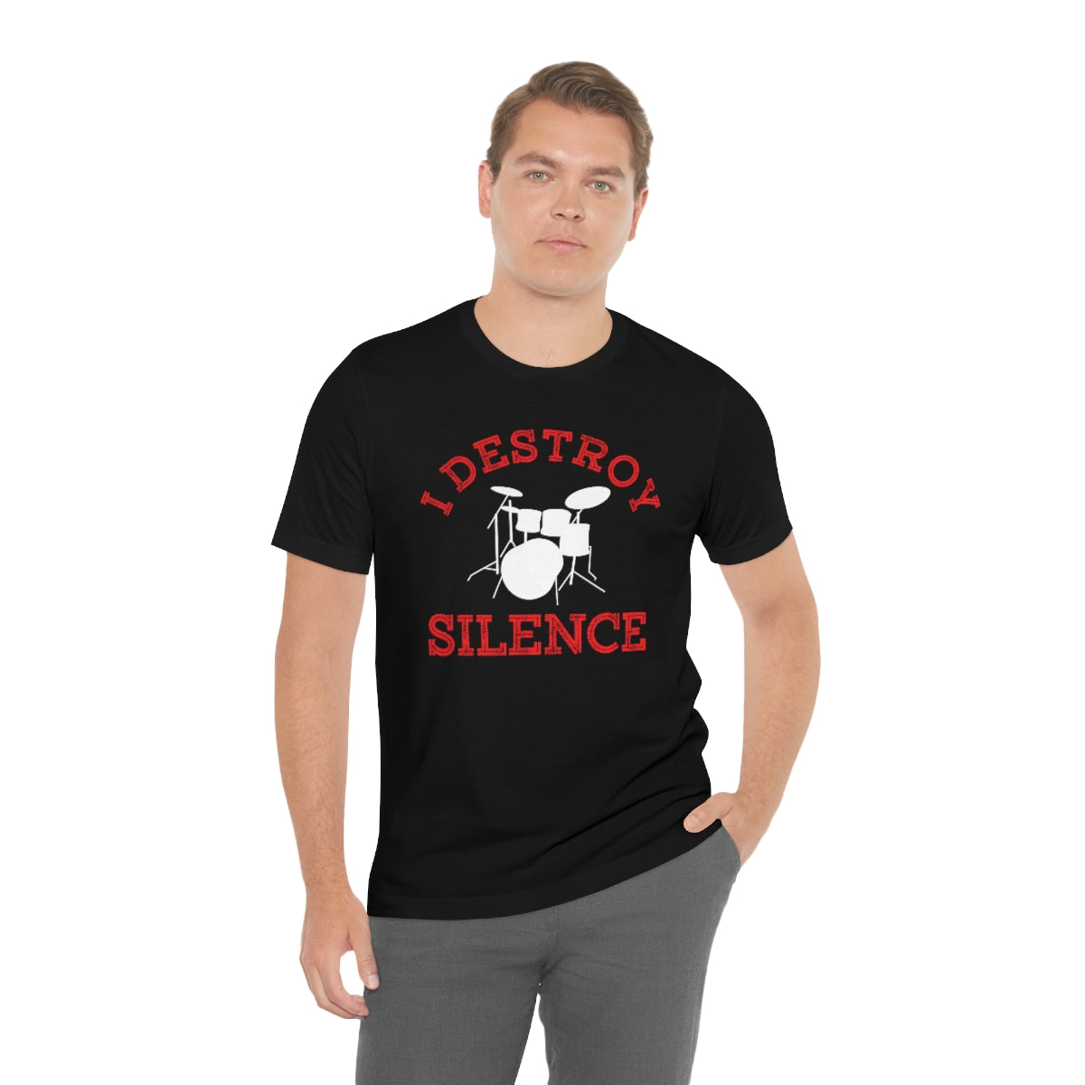 Drummer I Destroy Silence TShirtSon UK