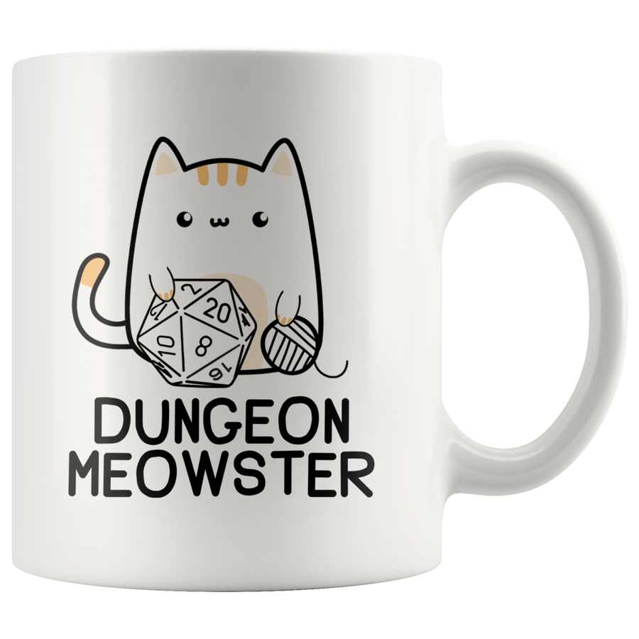 White 11oz Mug - Dungeon Meowster