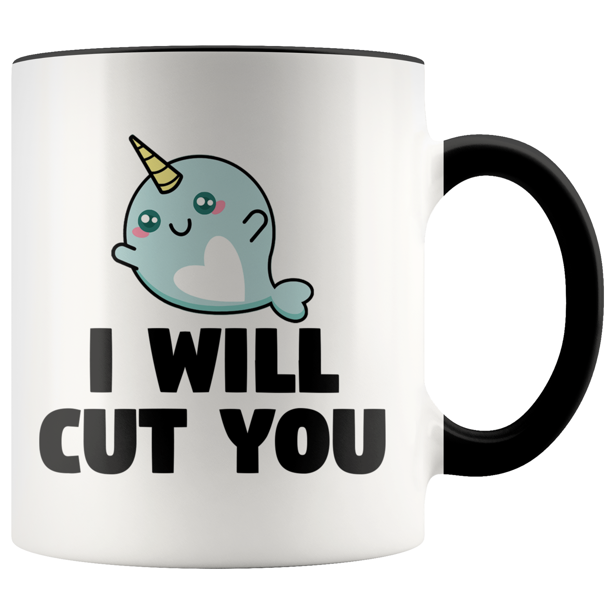 Accent Mug - Narwhal Cut You