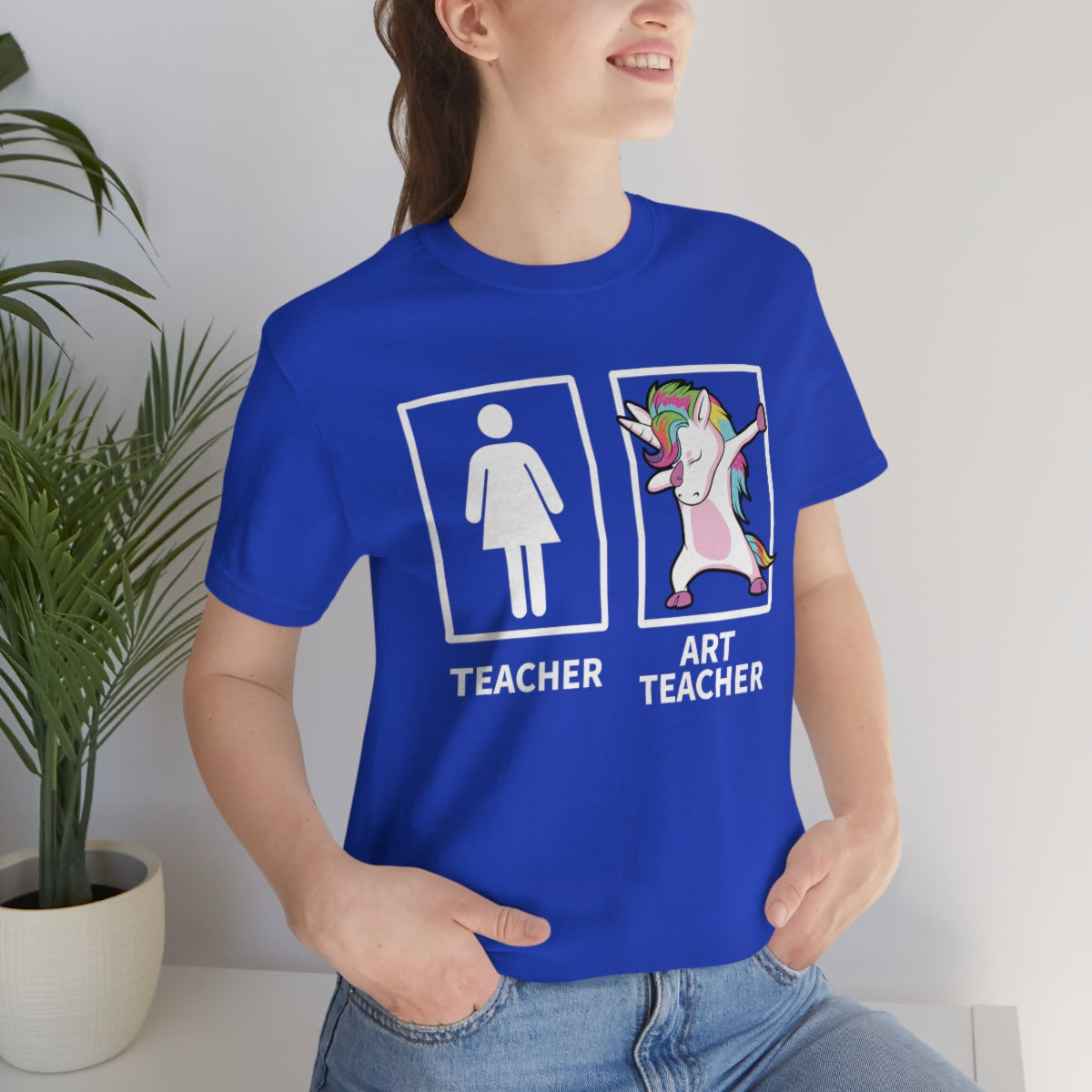 Dabbing Unicorn Art Teacher TShirtSon UK