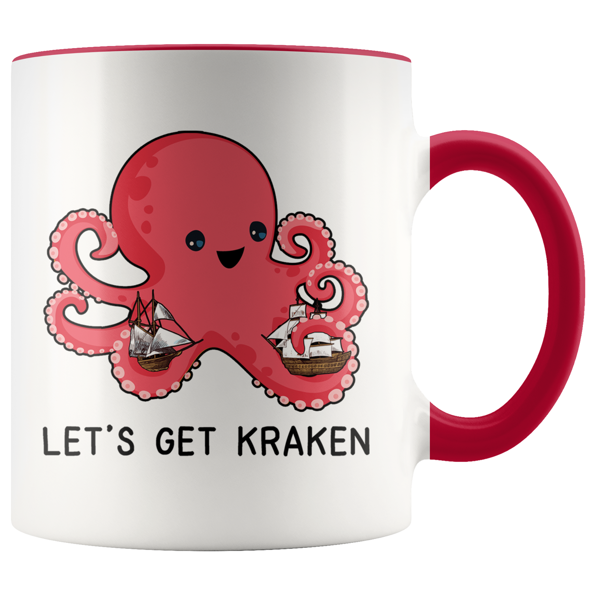 Accent Mug - Let's Get Kraken Old Ships