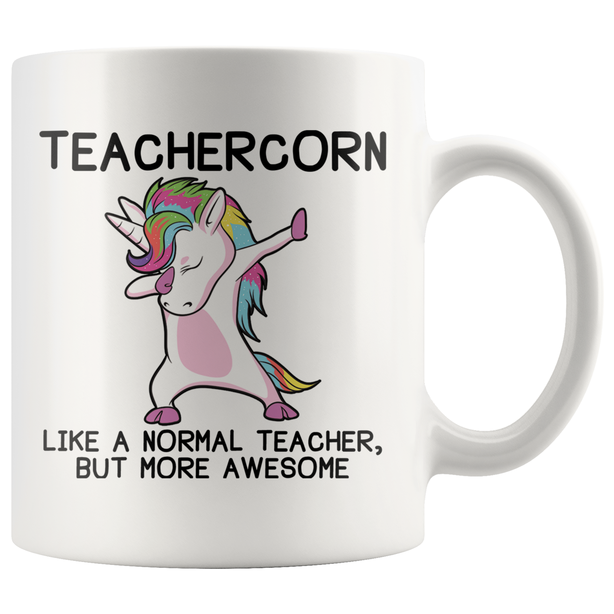 White 11oz Mug - Teachercorn