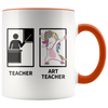 Accent Mug - Dabbing Art Teacher Unicorn