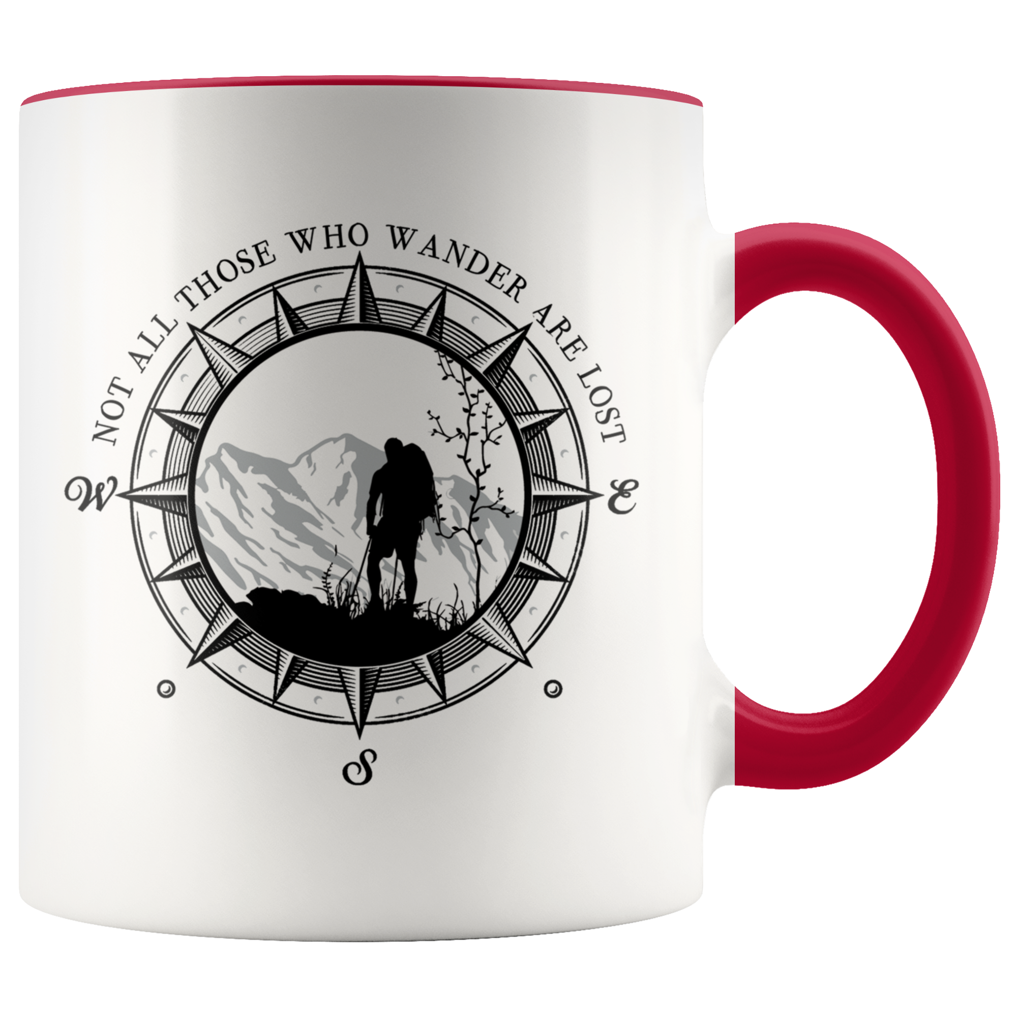 Accent Mug - Not All Who Wander Are Lost