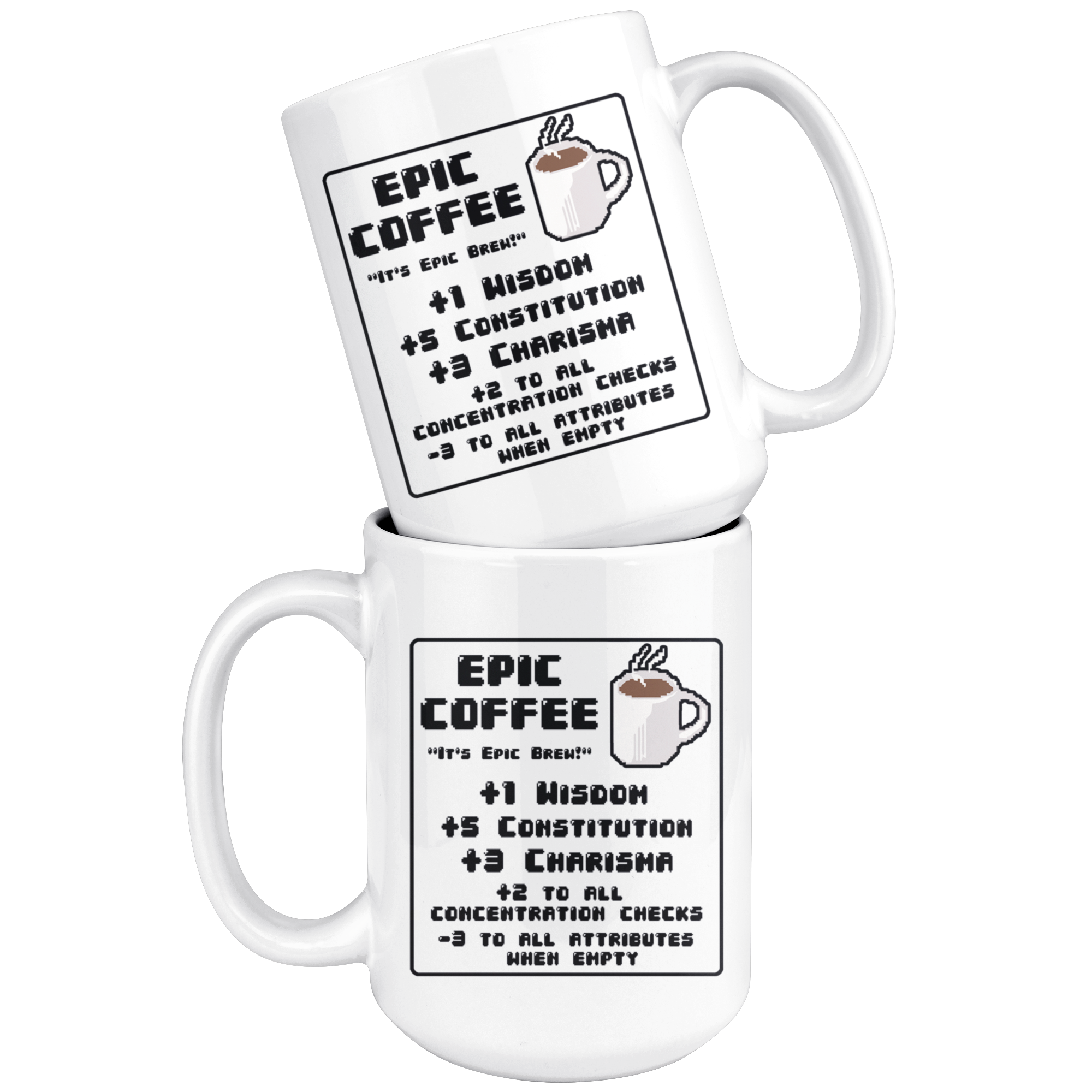 White 15oz Mug - Epic Coffee Mug