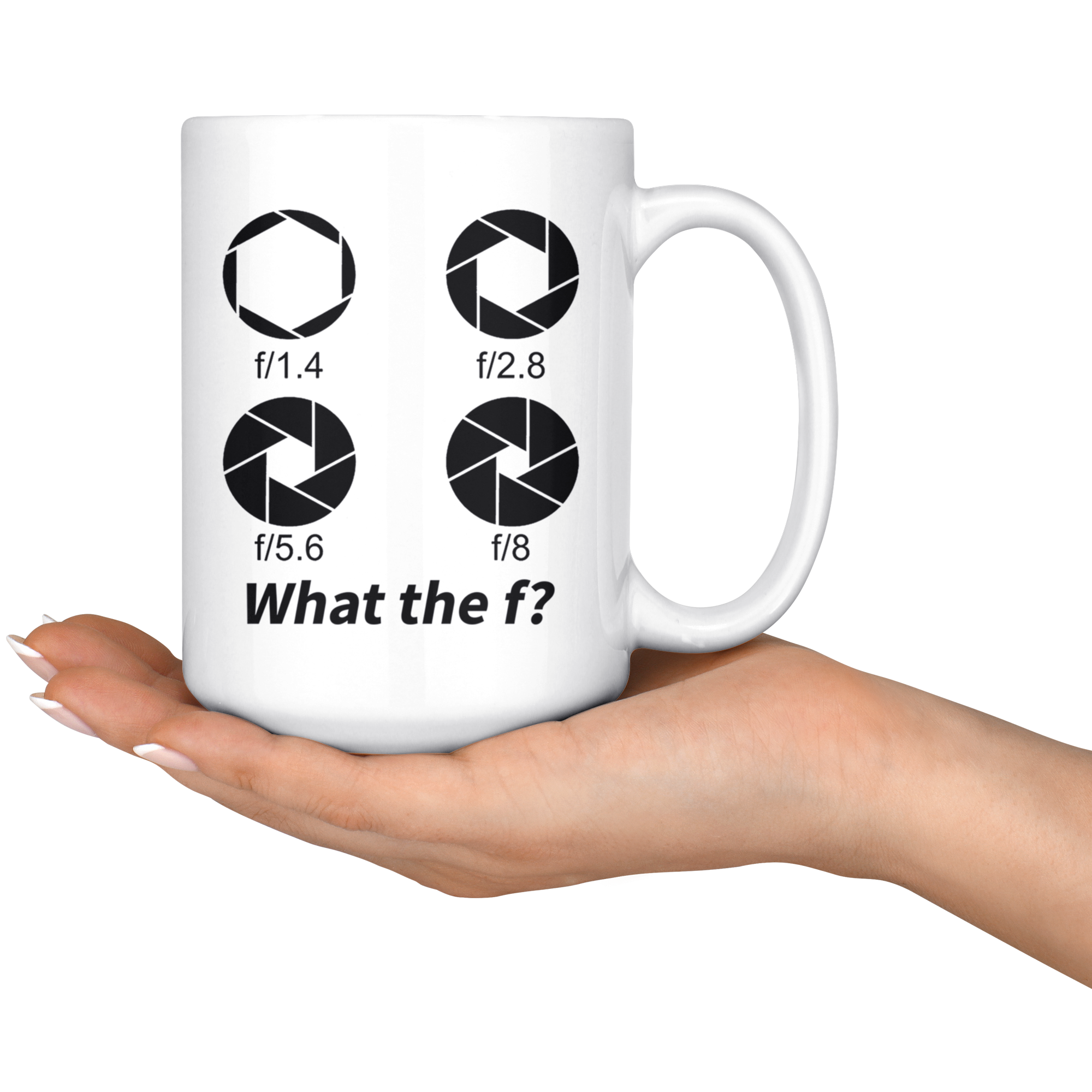 White 15oz Mug - Photography What The F