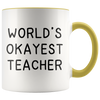 Accent Mug - World's Okayest Teacher