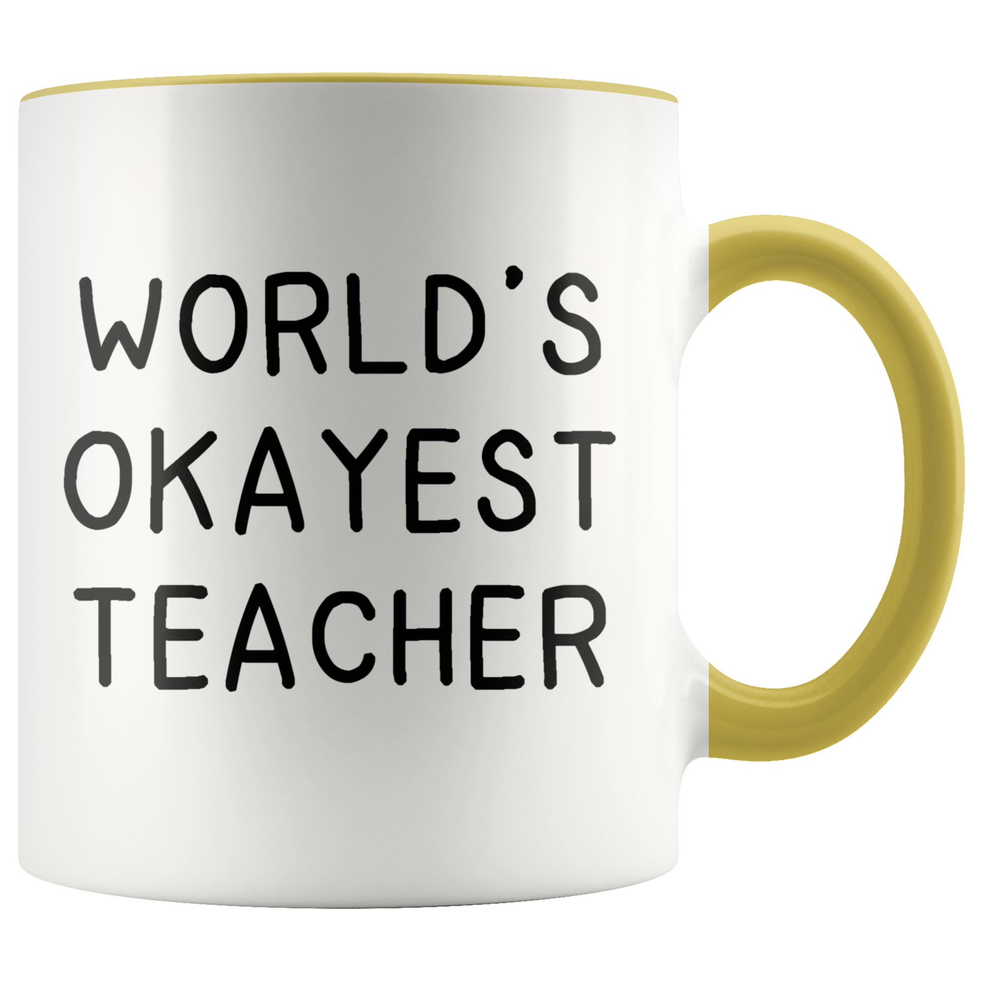 Accent Mug - World's Okayest Teacher