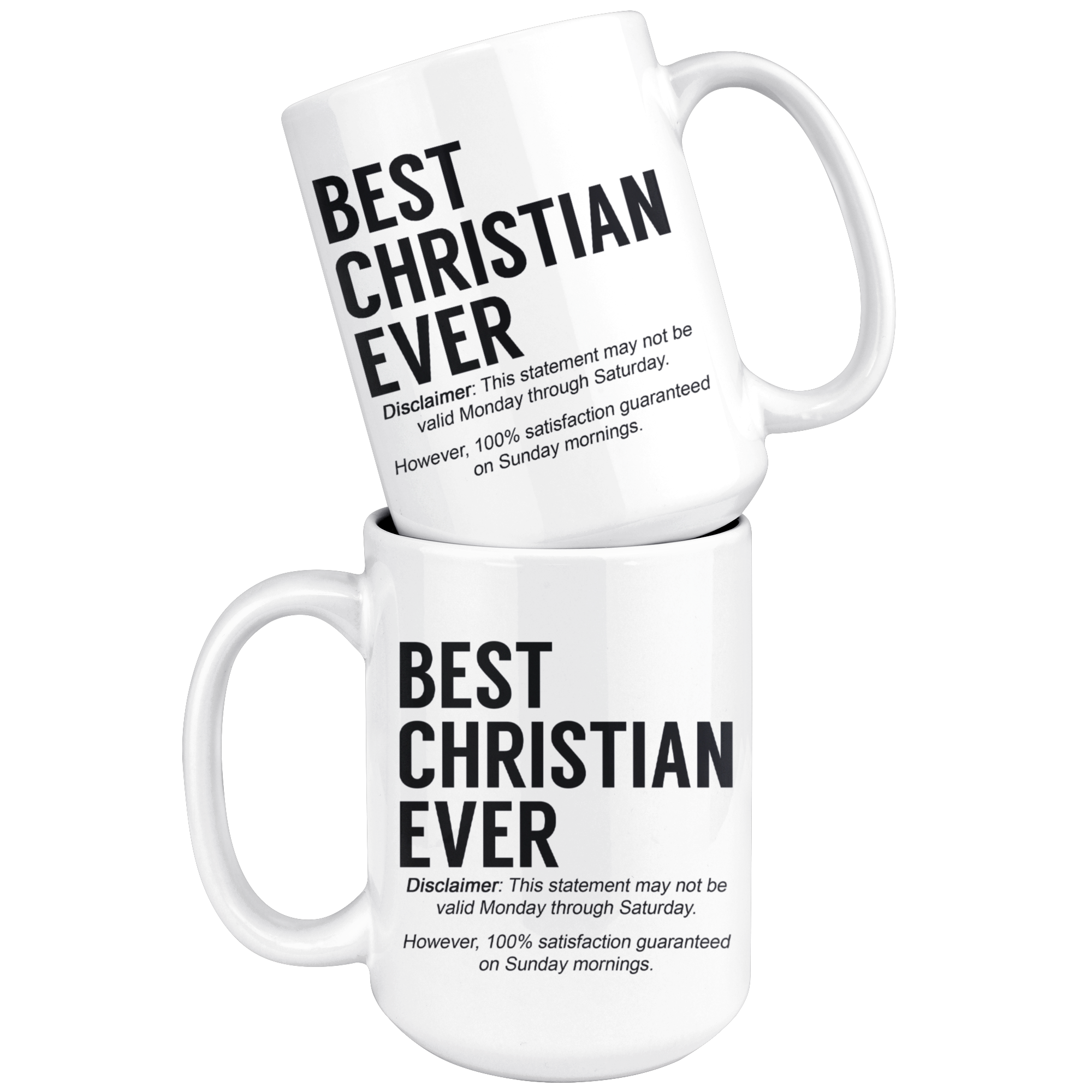 White Mugs - Best Christian Ever