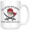 White 15oz Mug - Pirate Fun And Games