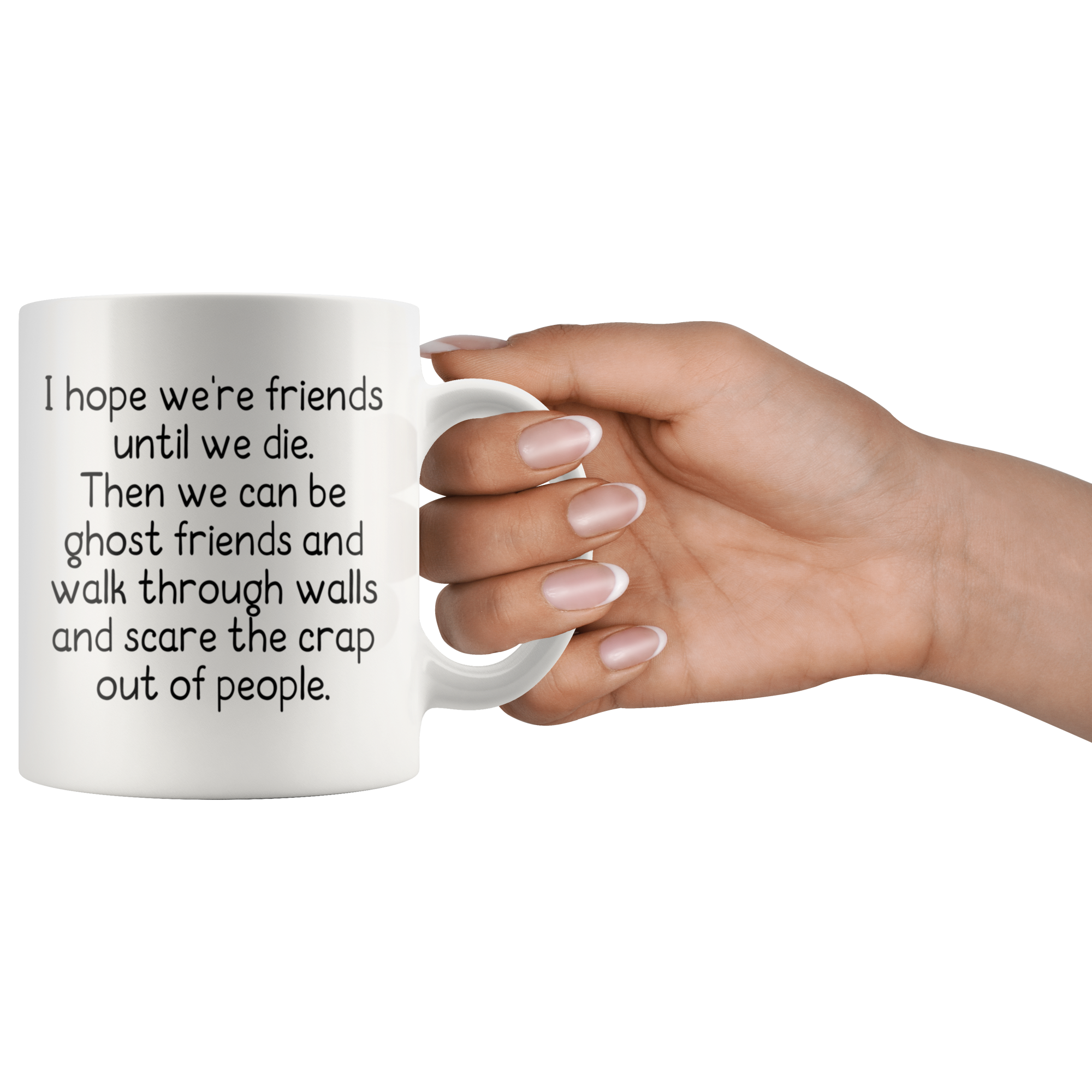 White 11oz Mug - Ghost Friends