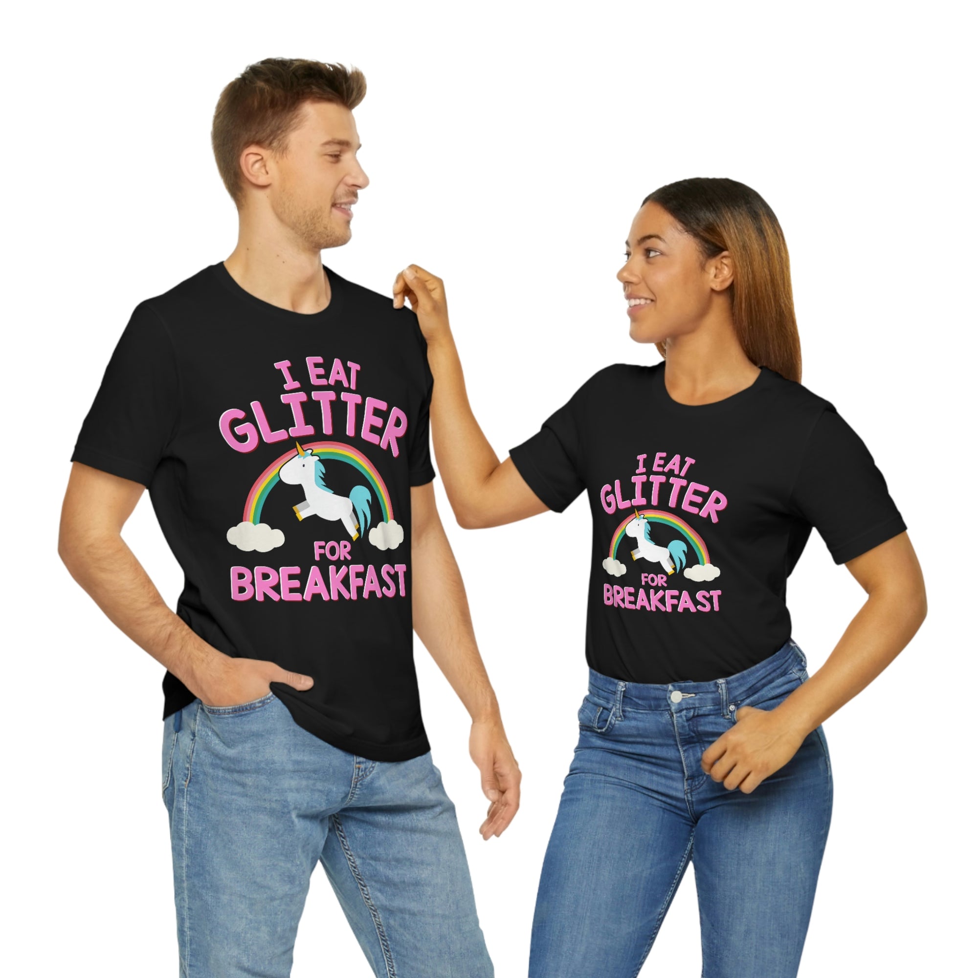 Unicorn Eat Glitter Breakfast TShirtSon UK