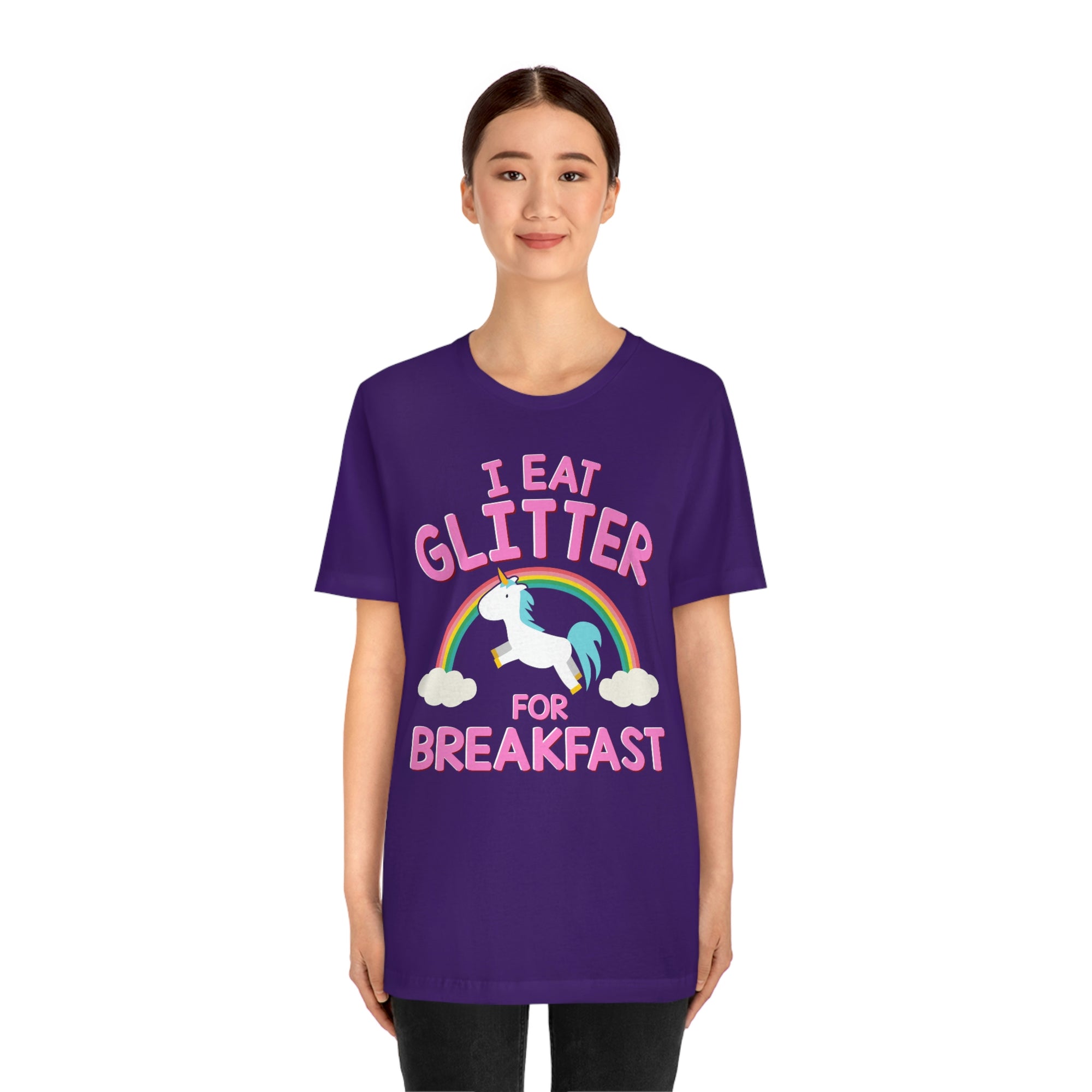 Unicorn Eat Glitter Breakfast TShirtSon UK