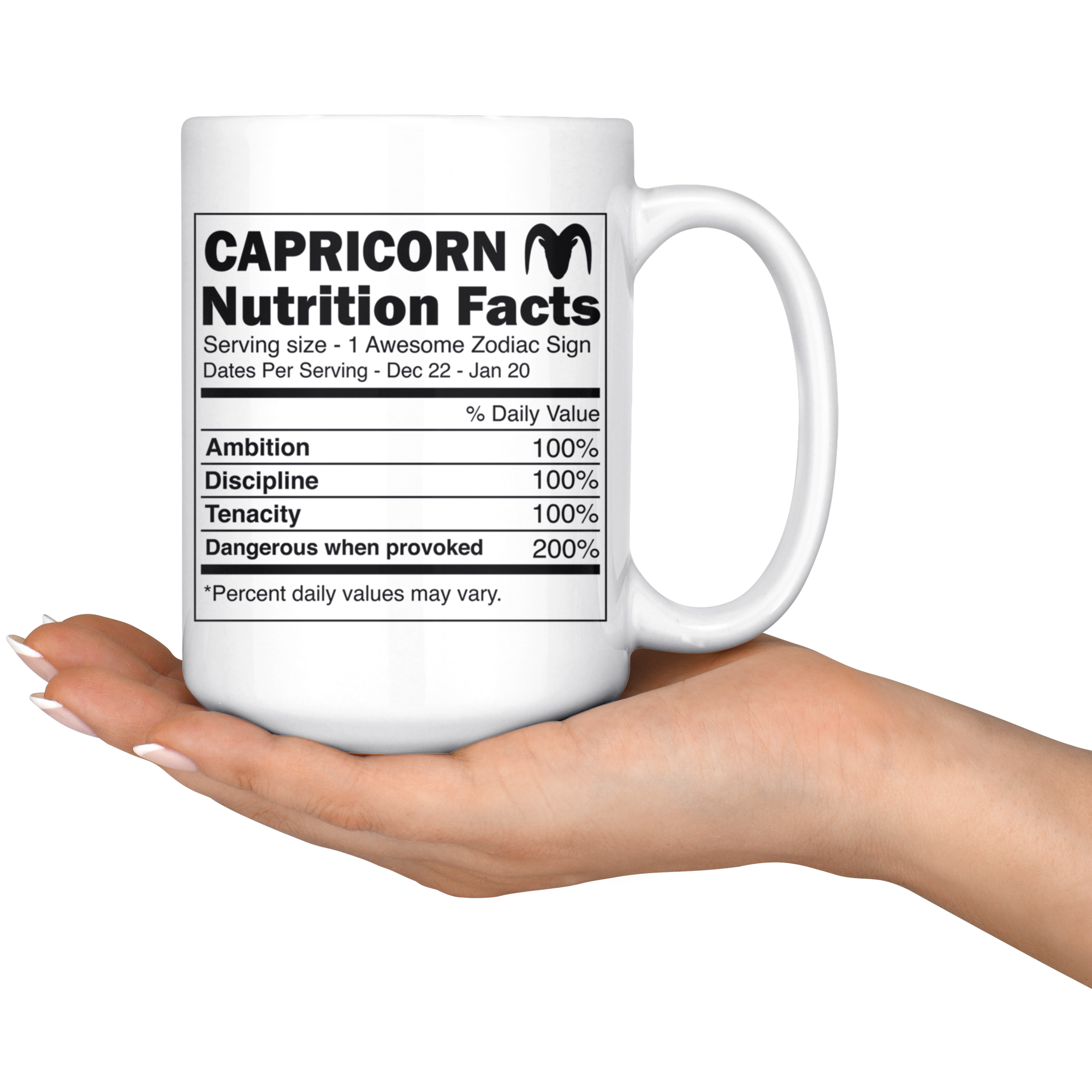 White 15oz Mug - Capricorn Zodiac Mug