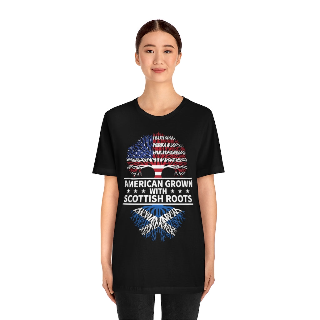 American Grown Scottish Root TshirtSon UK