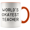 Accent Mug - World's Okayest Teacher