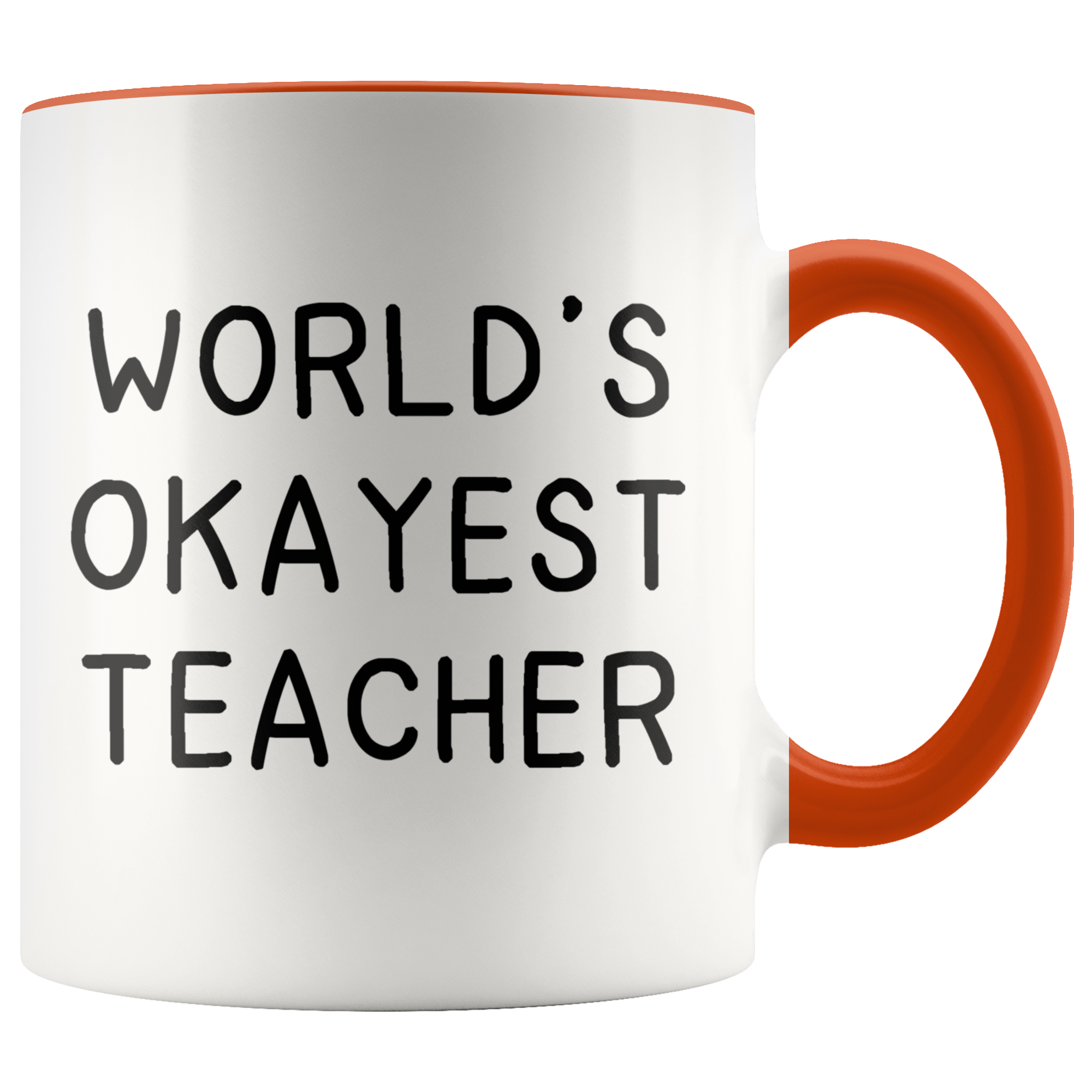 Accent Mug - World's Okayest Teacher