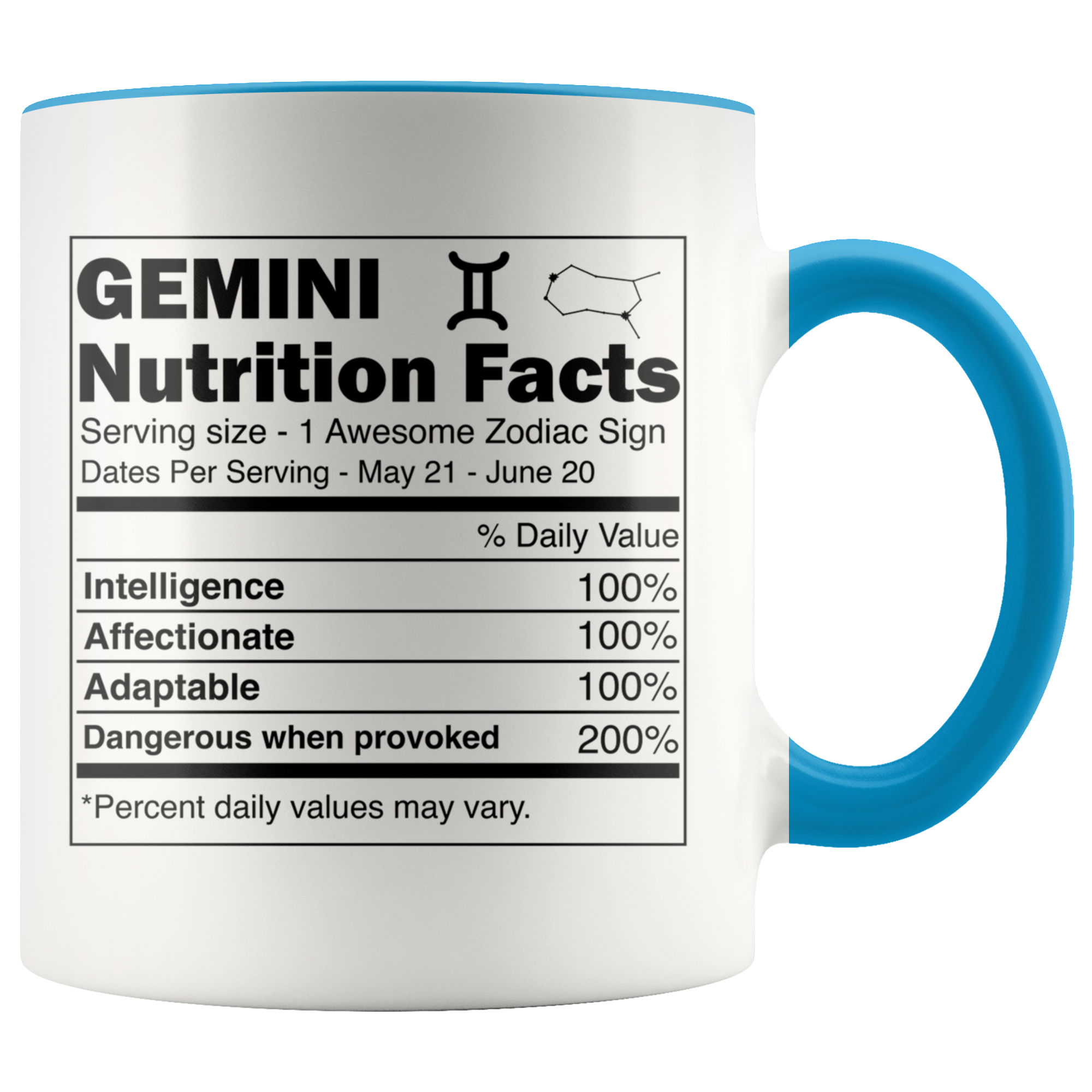 Accent Mug - Gemini Zodiac Nutrition