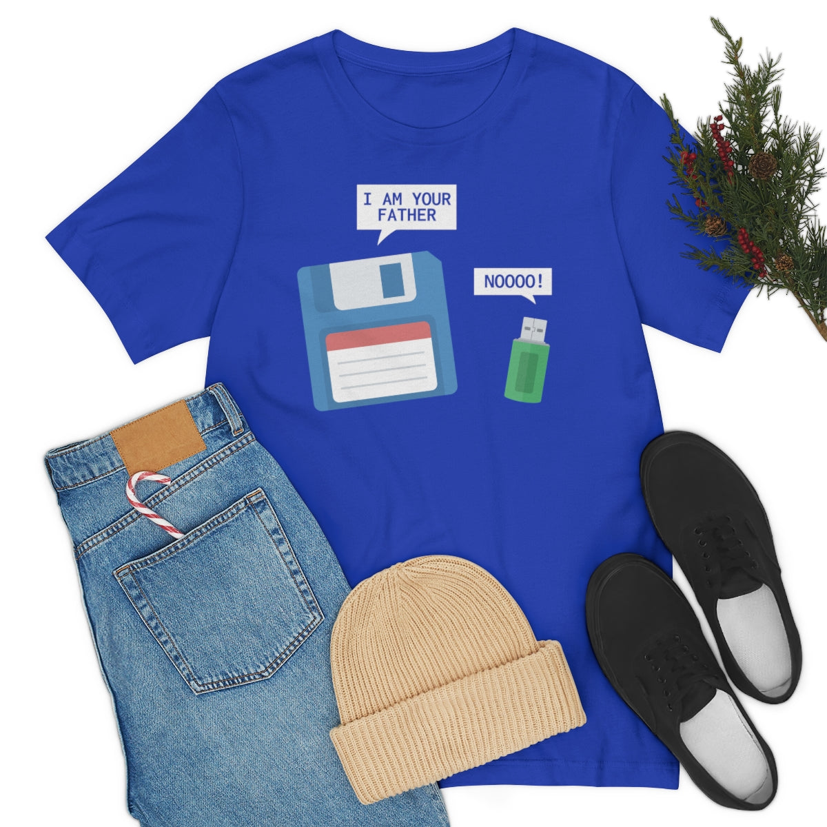 Floppy Disk USB Father TShirtSon UK