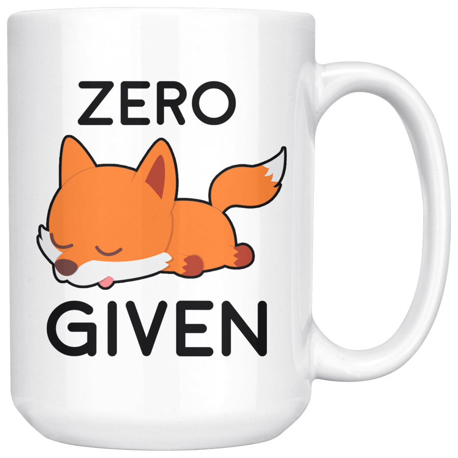 White 15oz Mug - Zero Fox Given