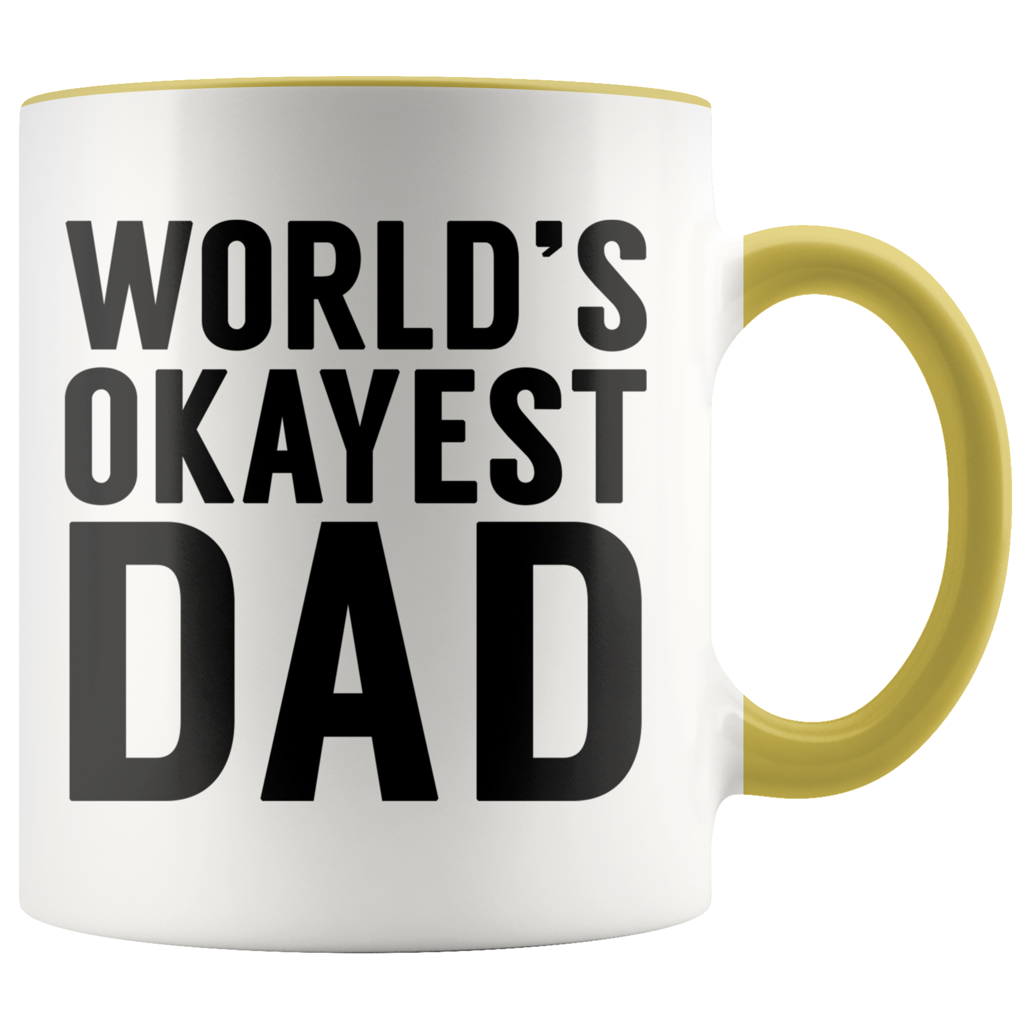 Accent Mug - World's Okayest Dad