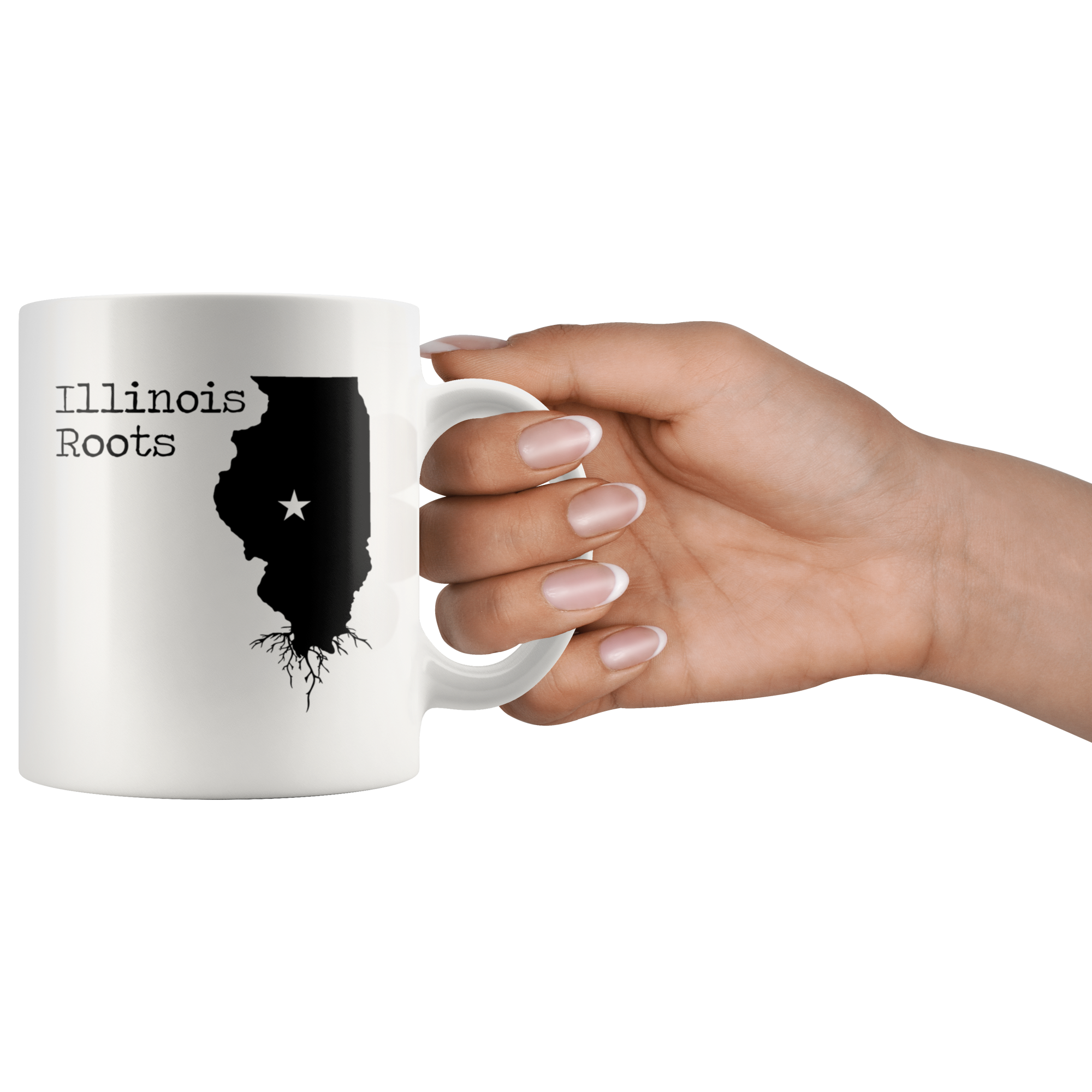 White Mugs - Illinois Roots