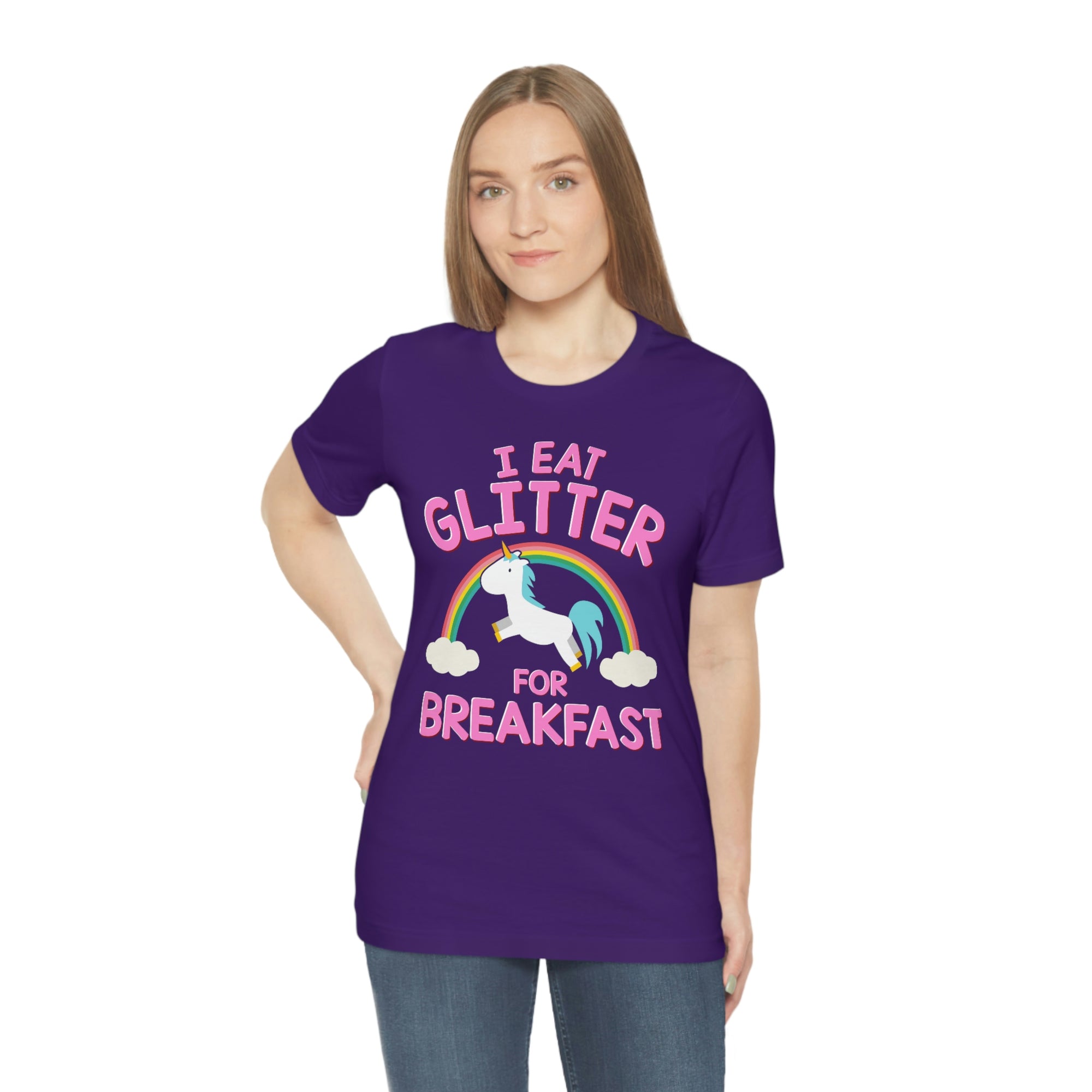 Unicorn Eat Glitter Breakfast TShirtSon UK