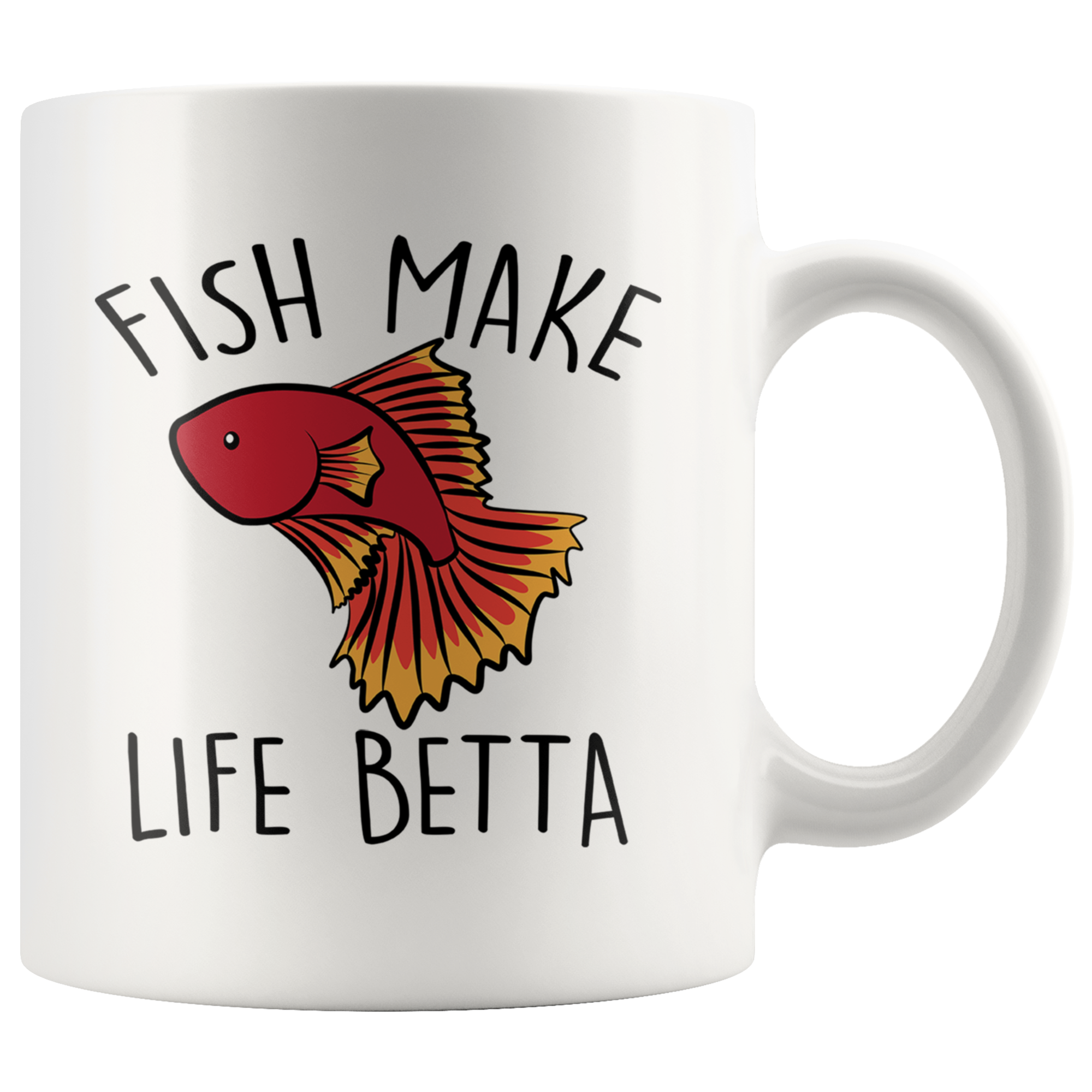 Accent Mug - Fish Make Life Betta