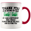 Accent Mug - Thank You Dad Punch