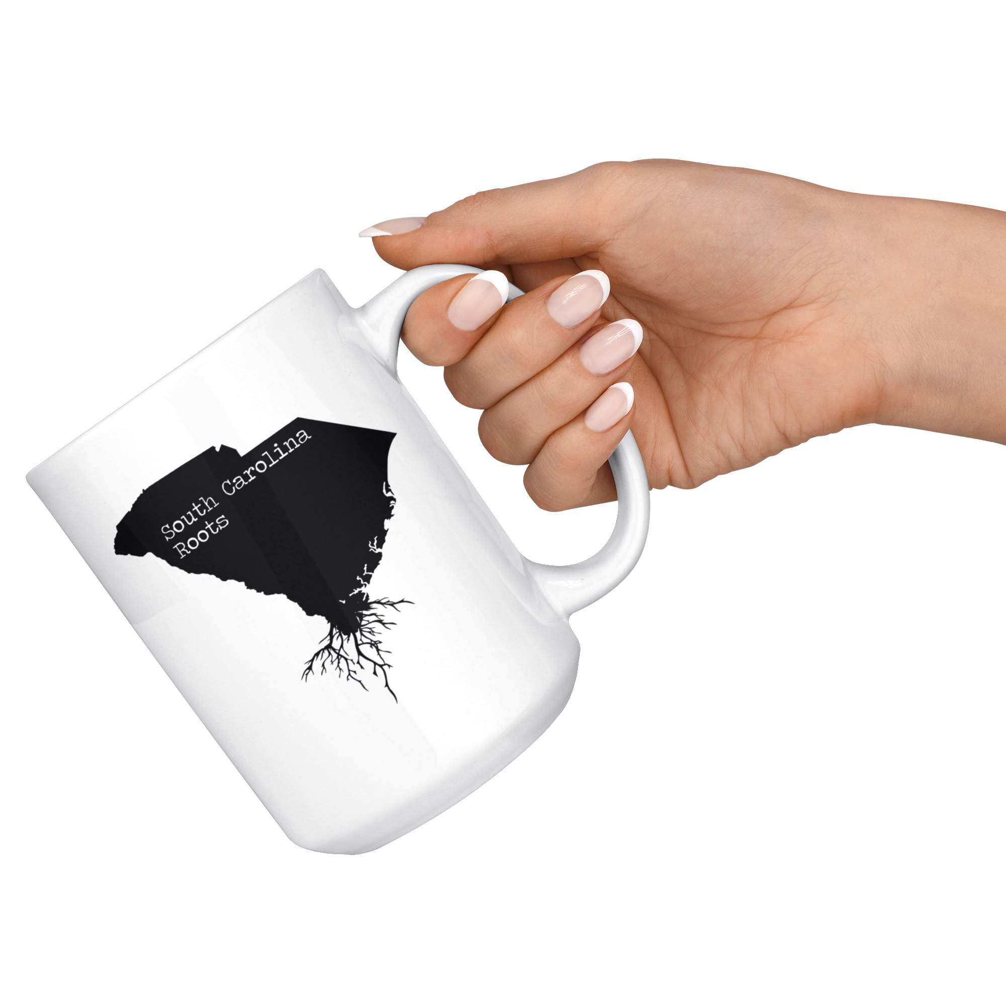 White Mugs - South Carolina Roots
