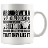 White 11oz Mug - Political Science Pig In Mud