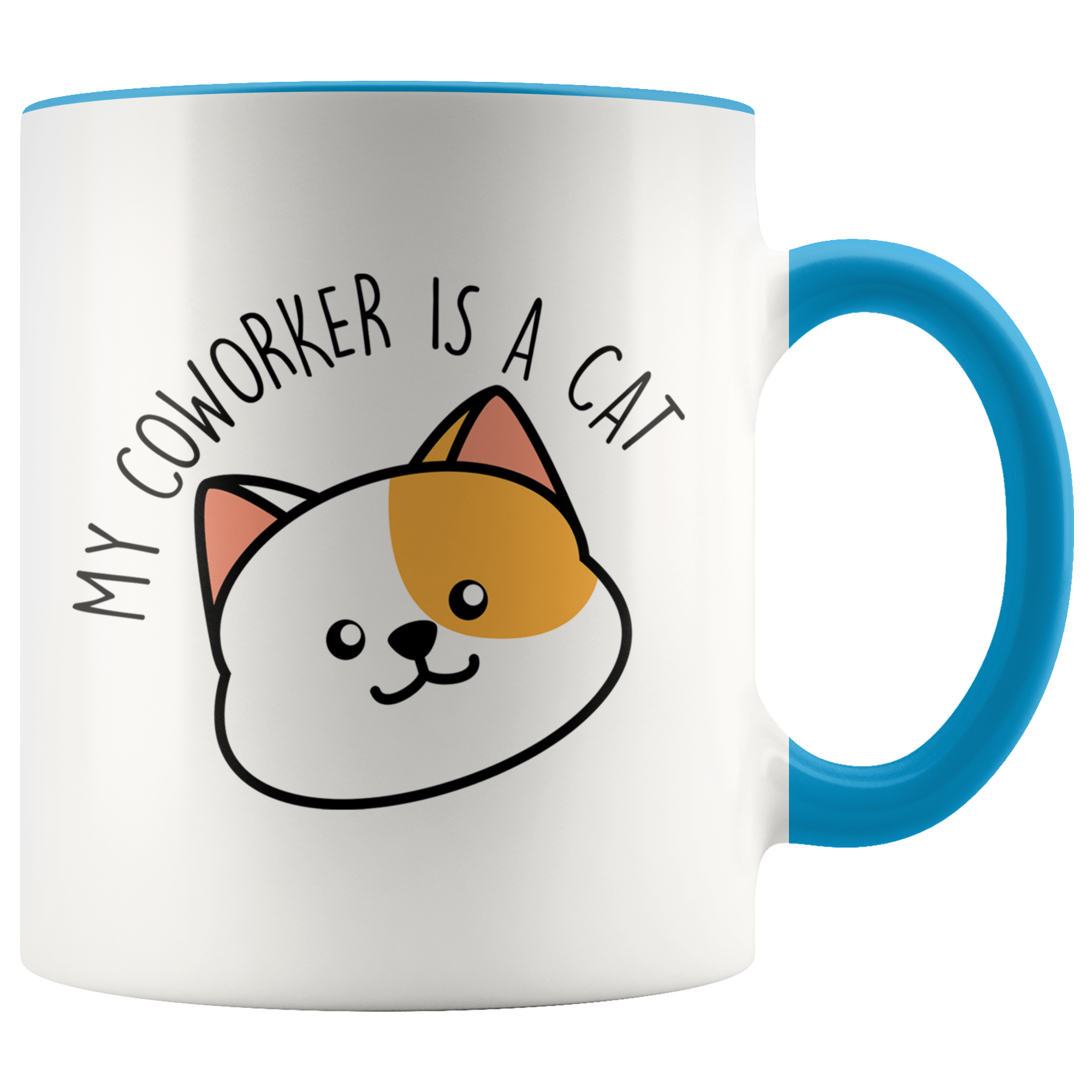 Accent Mug - My Coworker Is A Cat