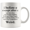 Accent Mug - i Before E