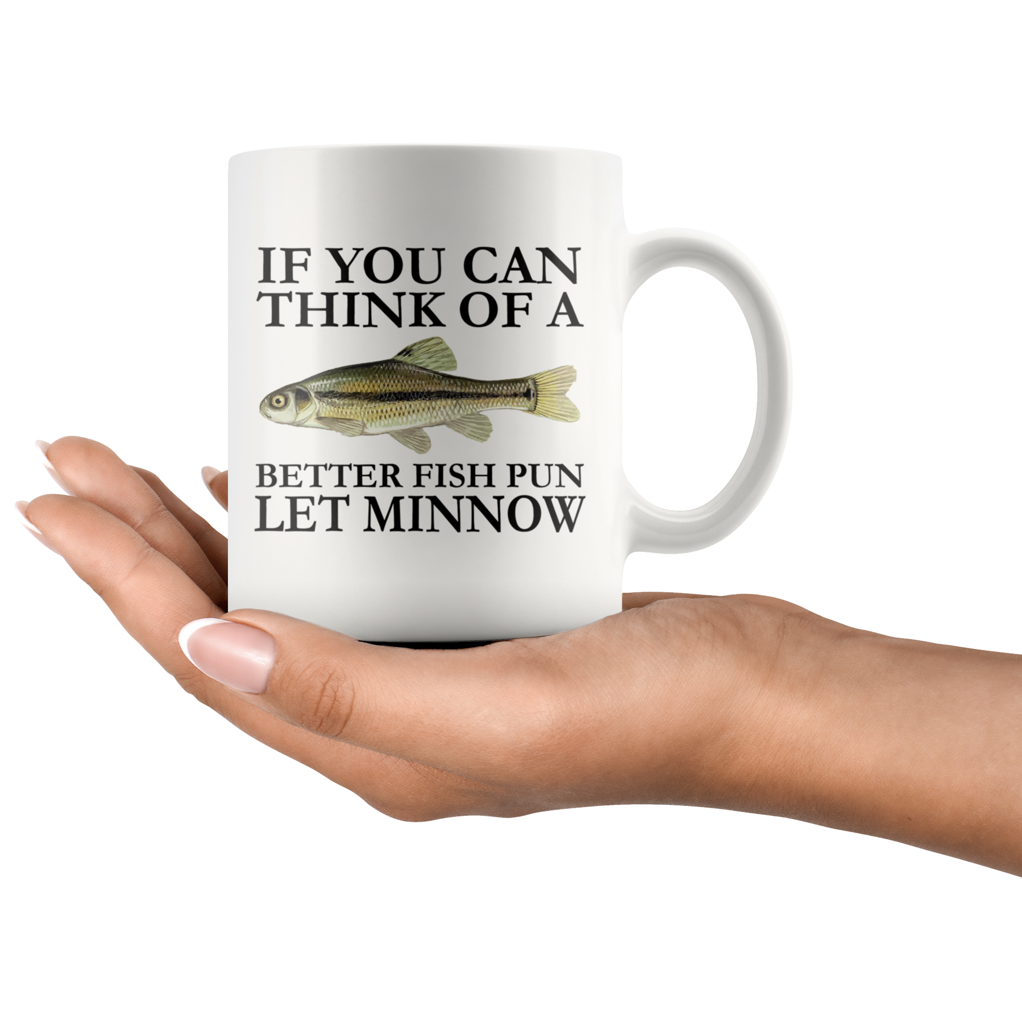 White Mugs - Fishing Let Minnow
