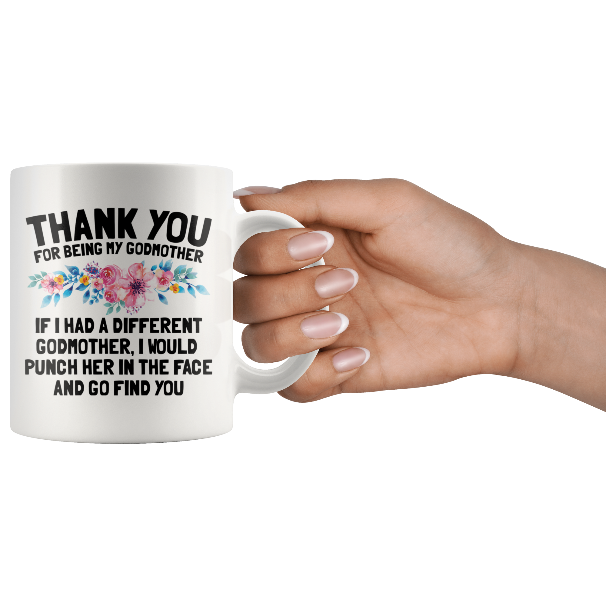 White 11oz Mug - Thank You Godmother Punch