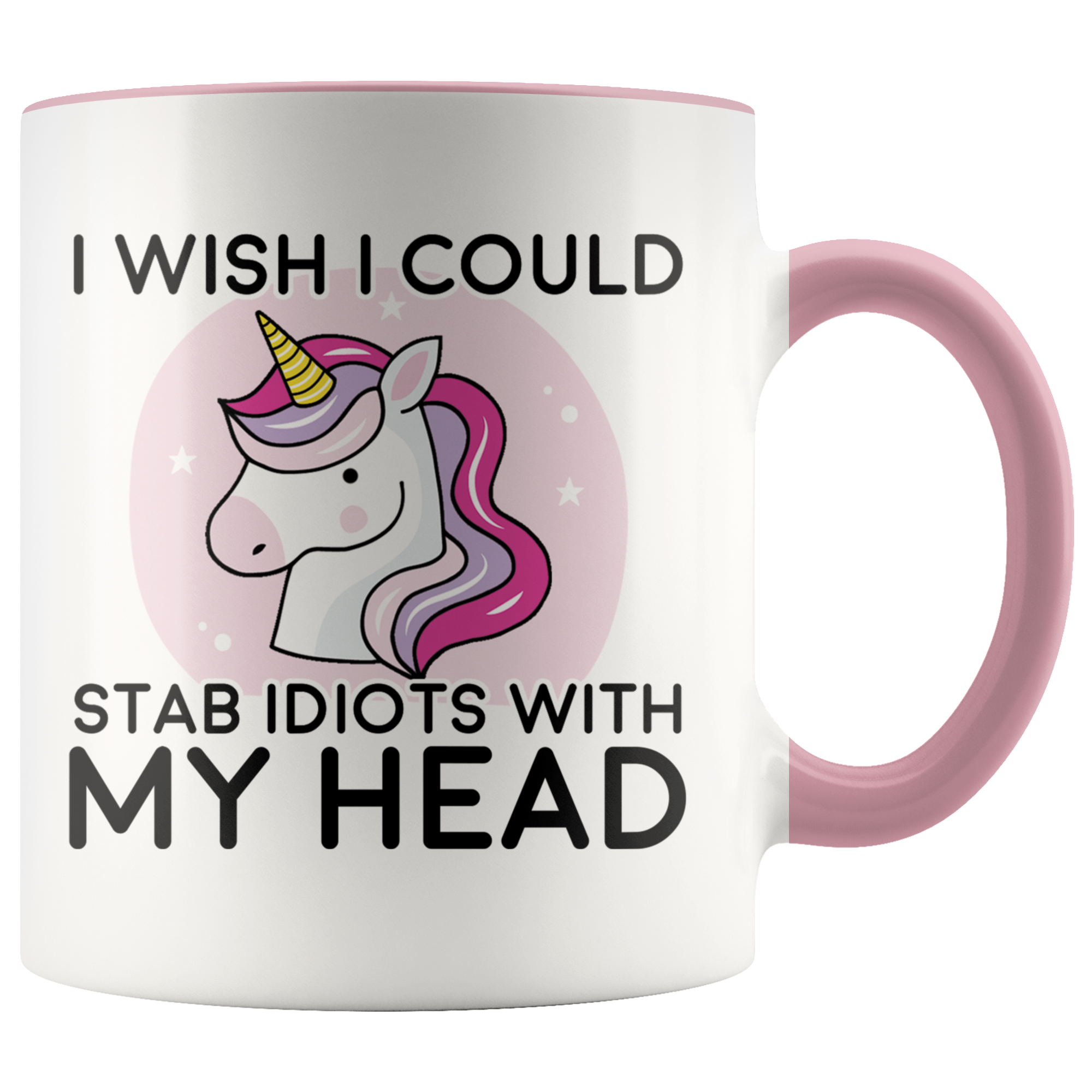 Accent Mug - Unicorn Stab Idiots Head