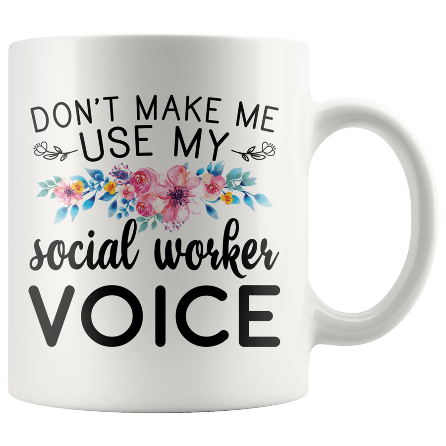 White 11oz Mug - Social Worker Voice