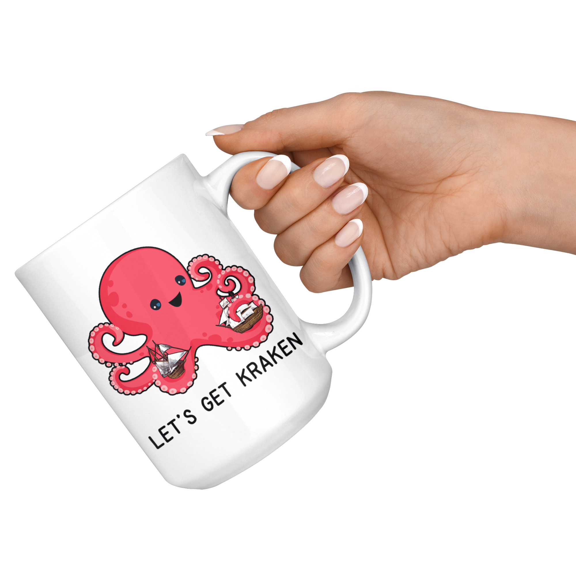 White Mugs - Let's Get Kraken