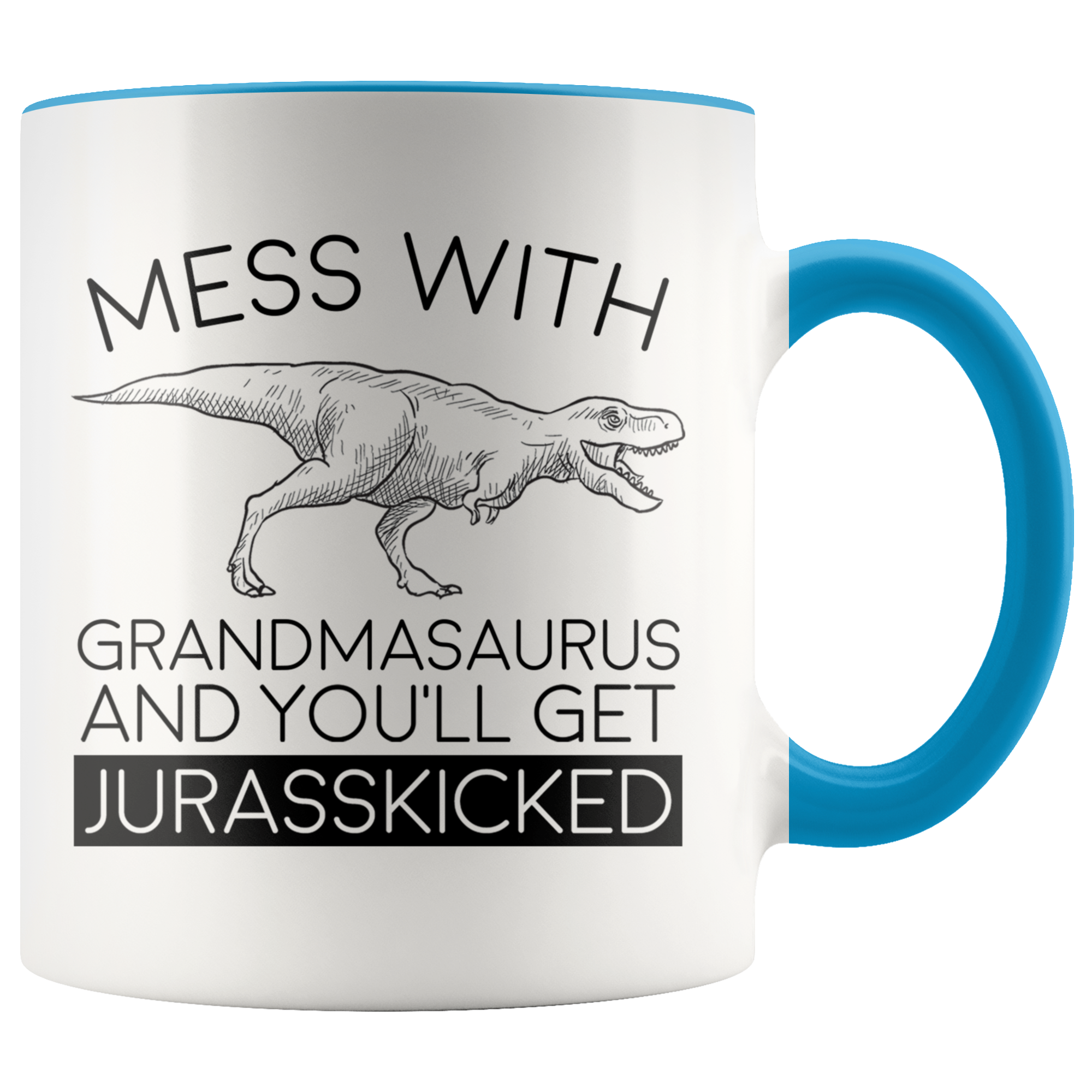 Accent Mug - Grandmasaurus Jurasskicked