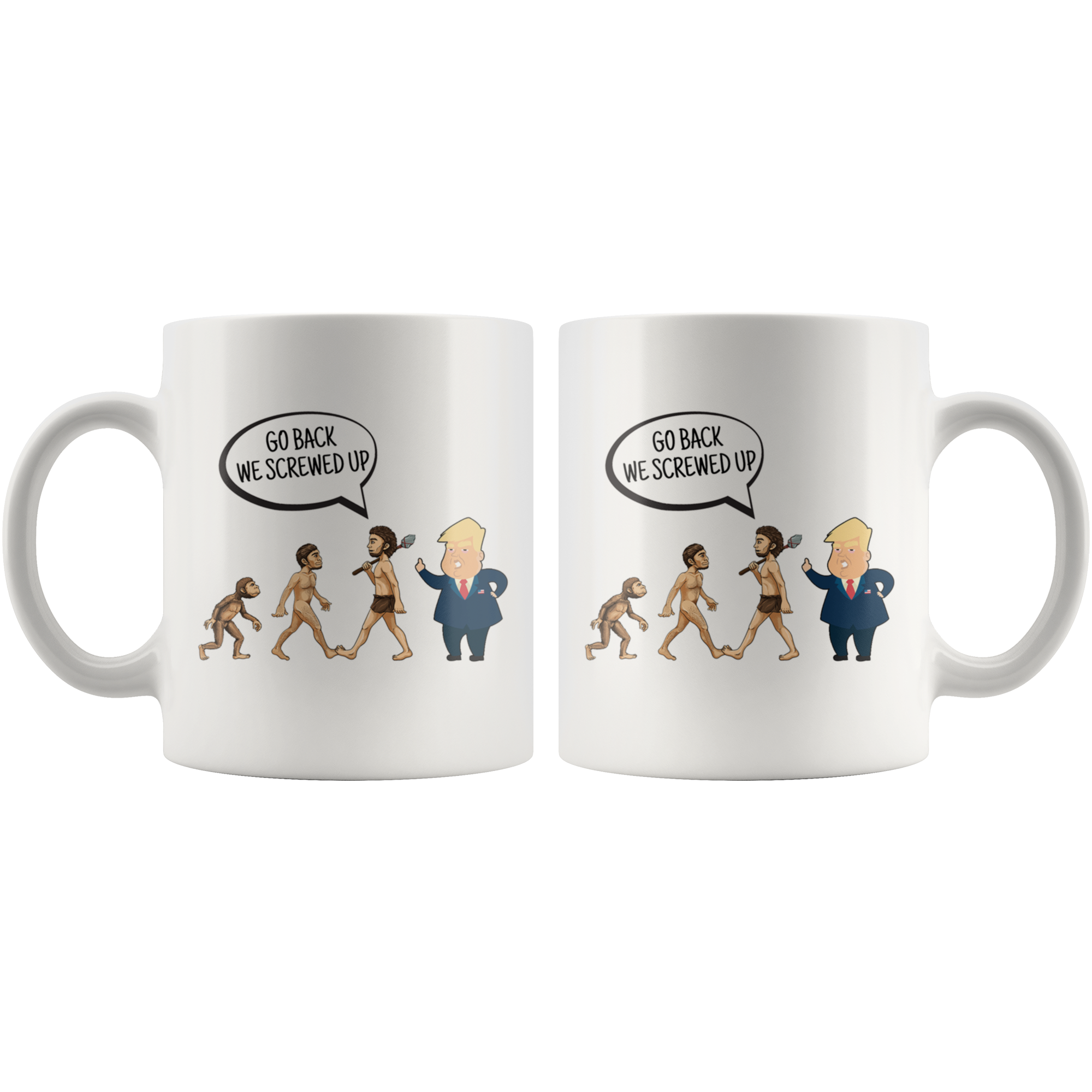 White 11oz Mug - Trump Screwed Up