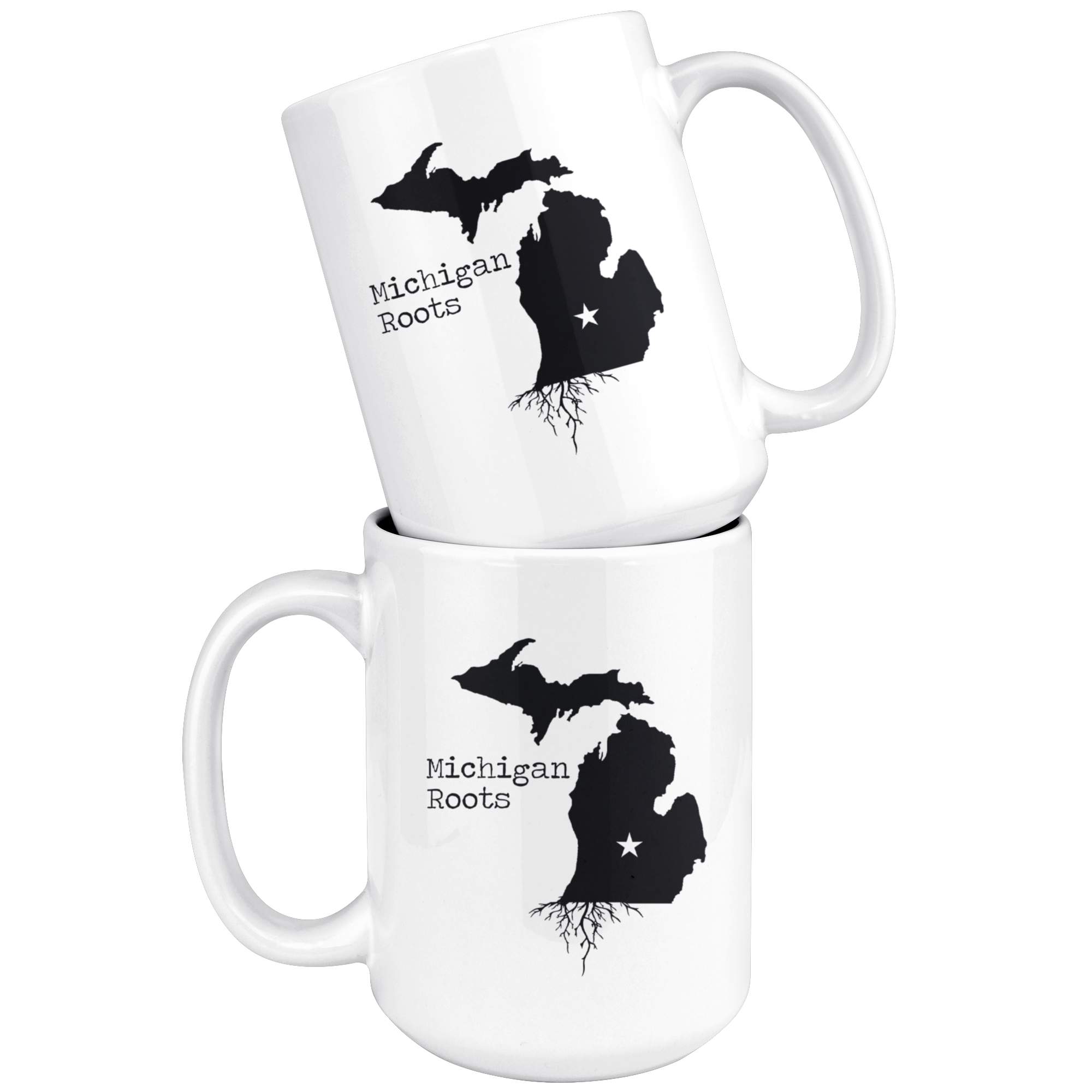 White Mugs - Michigan Roots