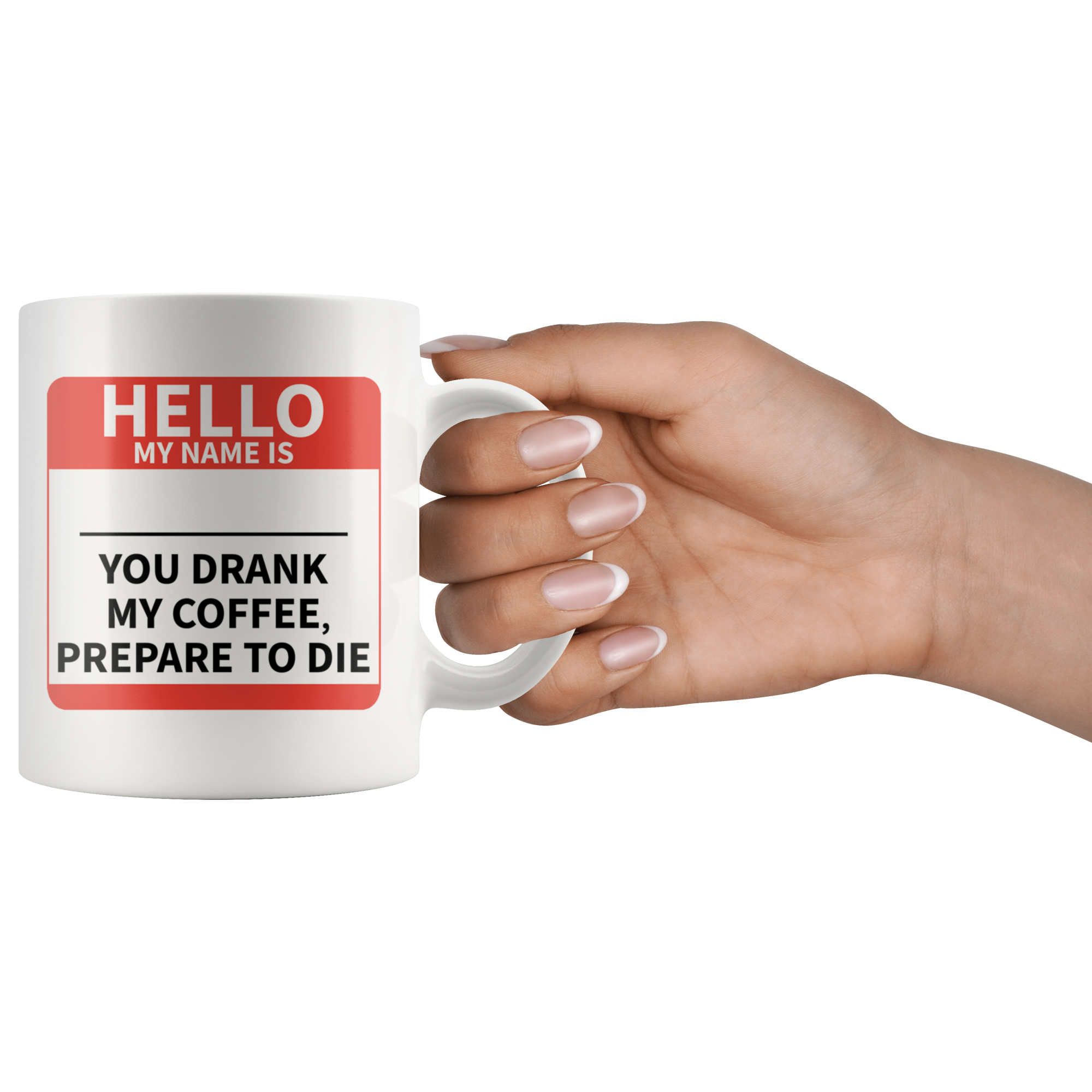 White 11oz Mug - Hello My Name Is