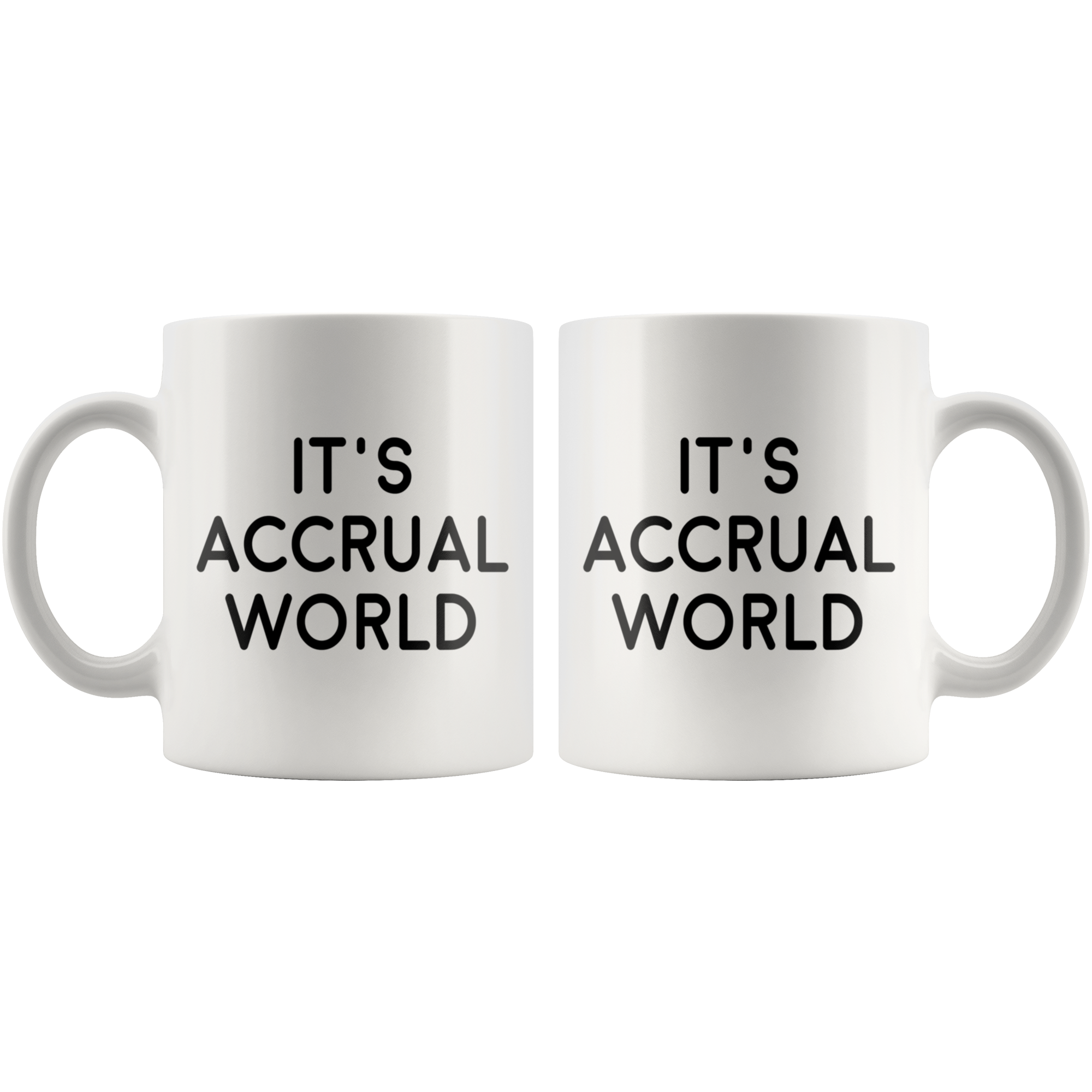 White 11oz Mug - It's Accrual World