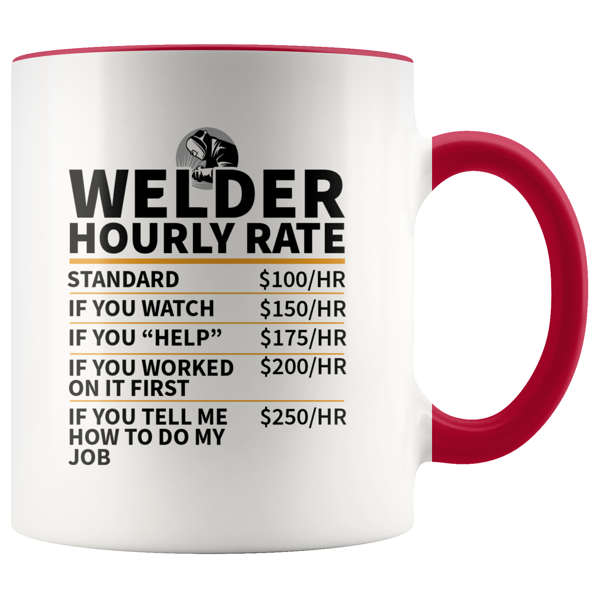 Accent Mug - Welder Hourly Rate