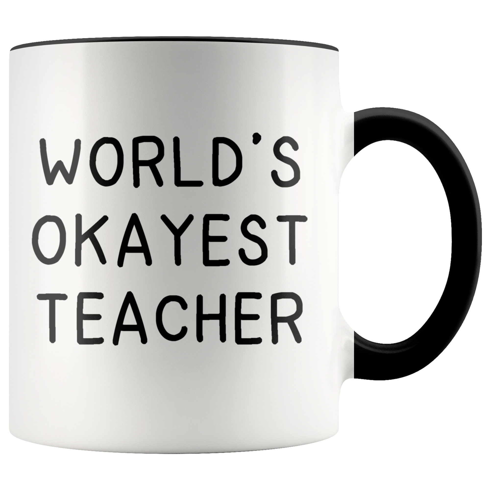 Accent Mug - World's Okayest Teacher