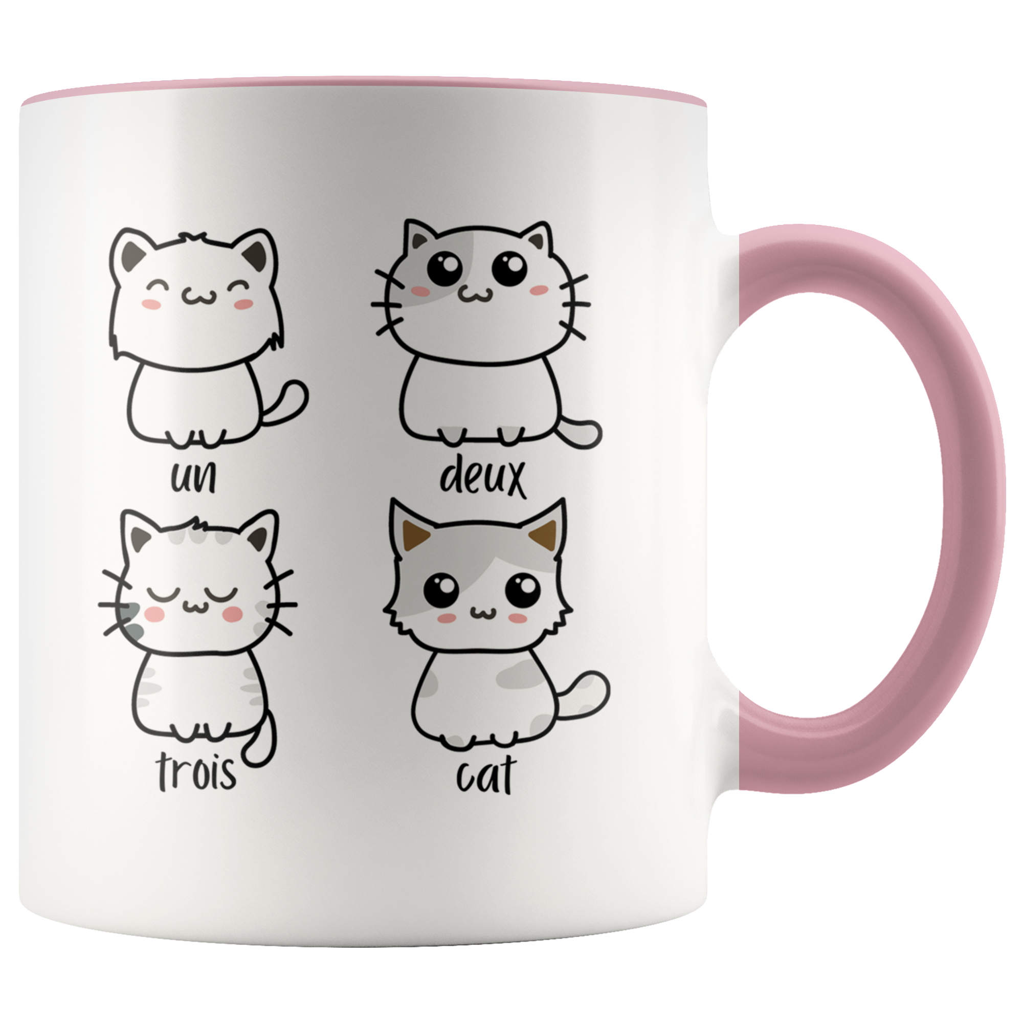 Accent Mug - Un Deux Trois Cat